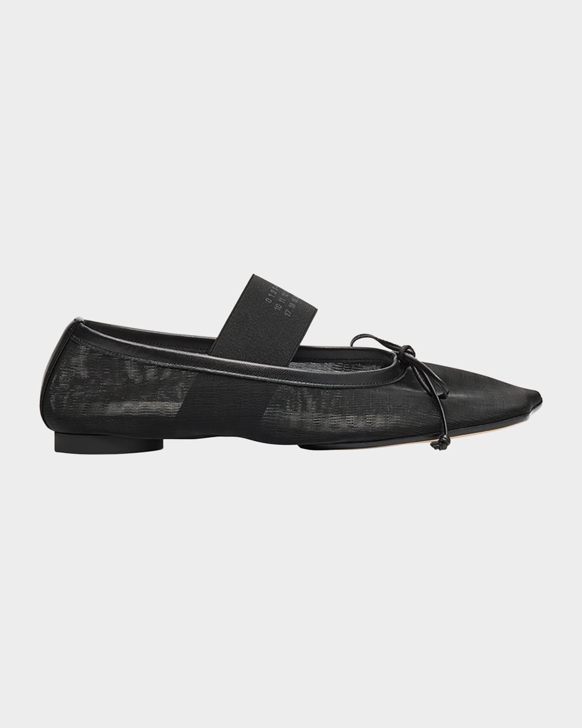 Mm6 Maison Margiela Mm6 By Maison Margiela "anatomic" Ballet Flats – Black In Black