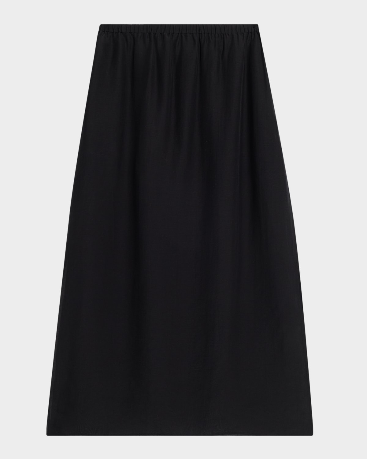 Akyn Studio Raya Sheer Midi Skirt In Black
