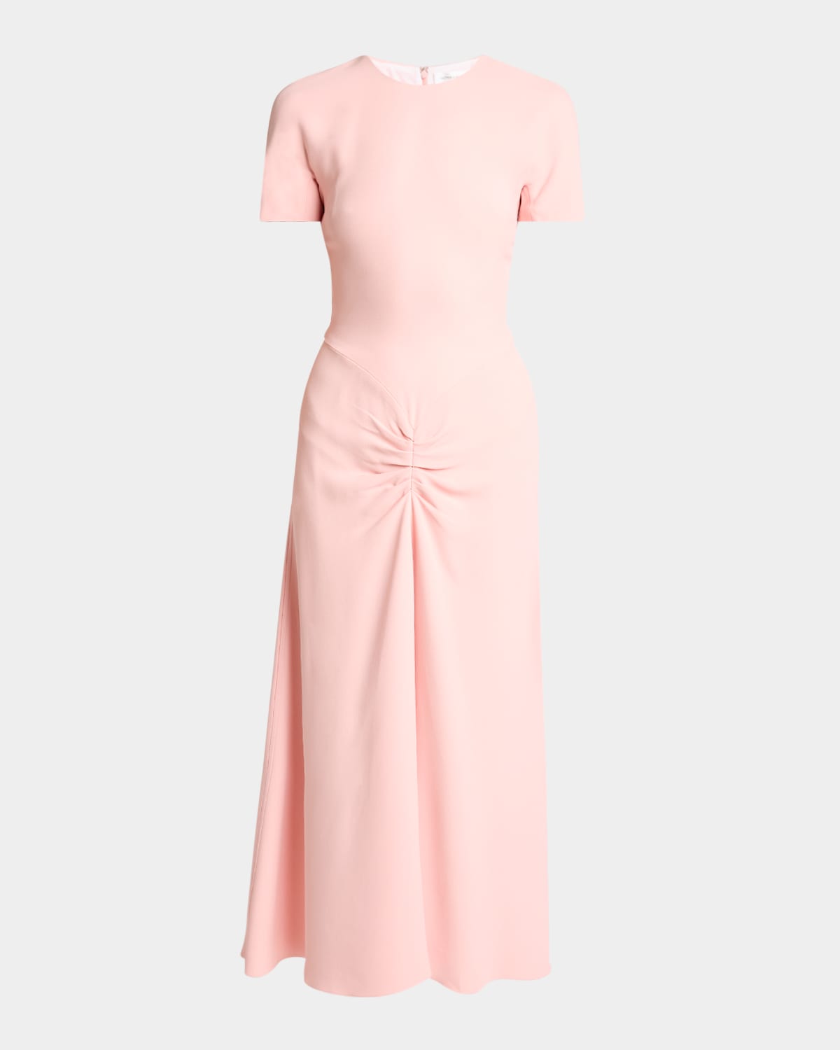 Victoria Beckham Gathered T-shirt Midi Dress