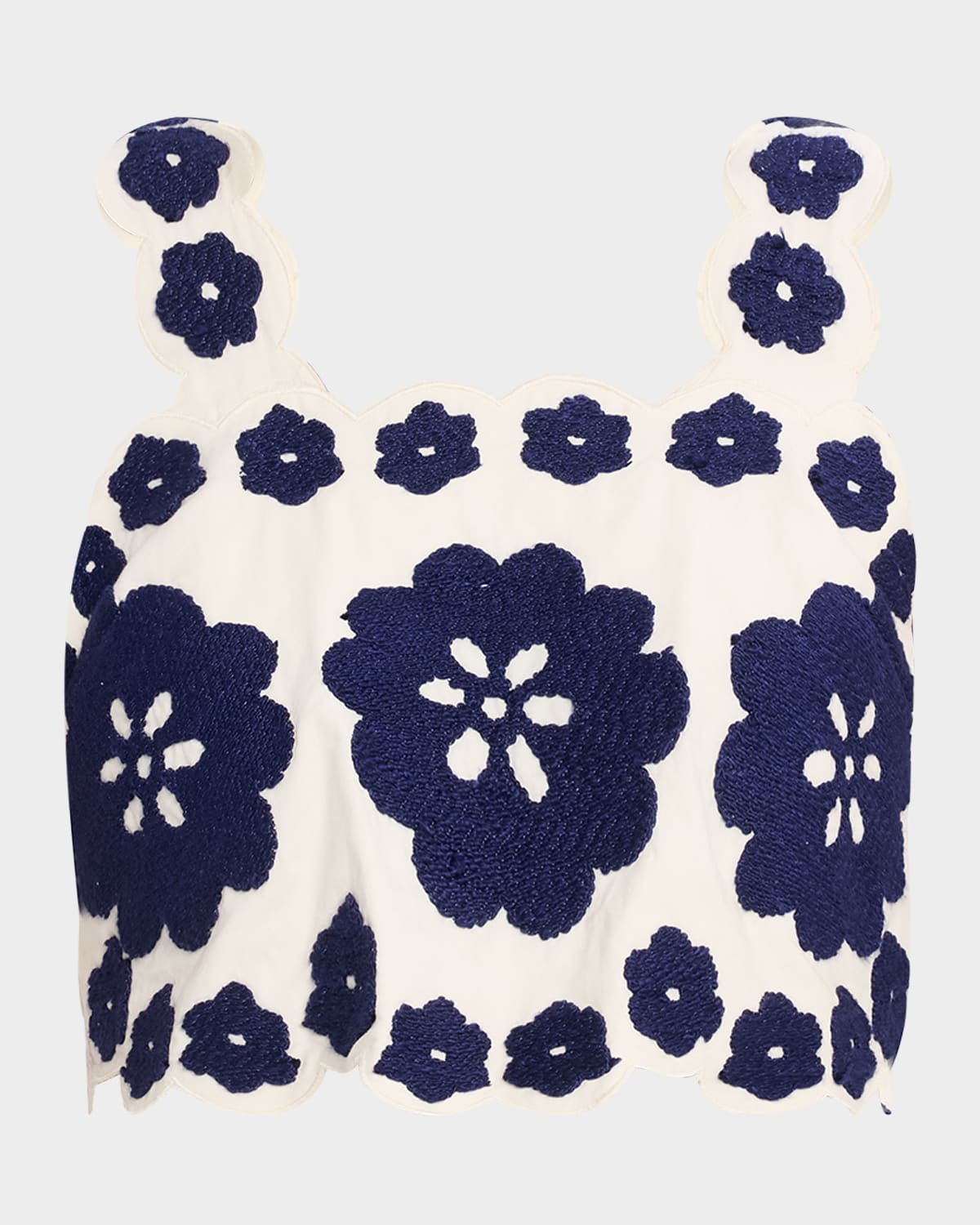 Catrine Embroidered Crop Top