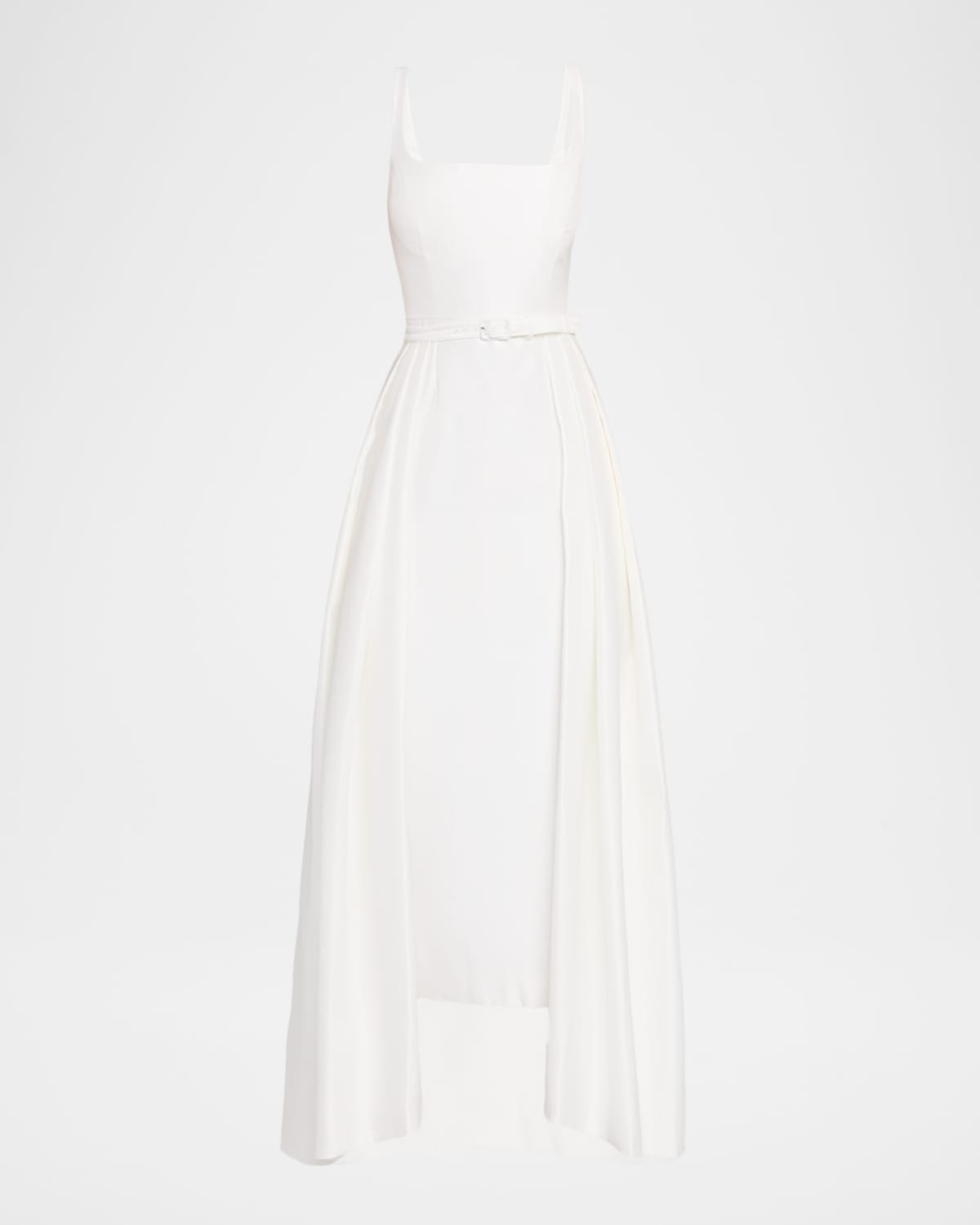 Nicholas Isaline Convertible Square-neck Midi Dress In White