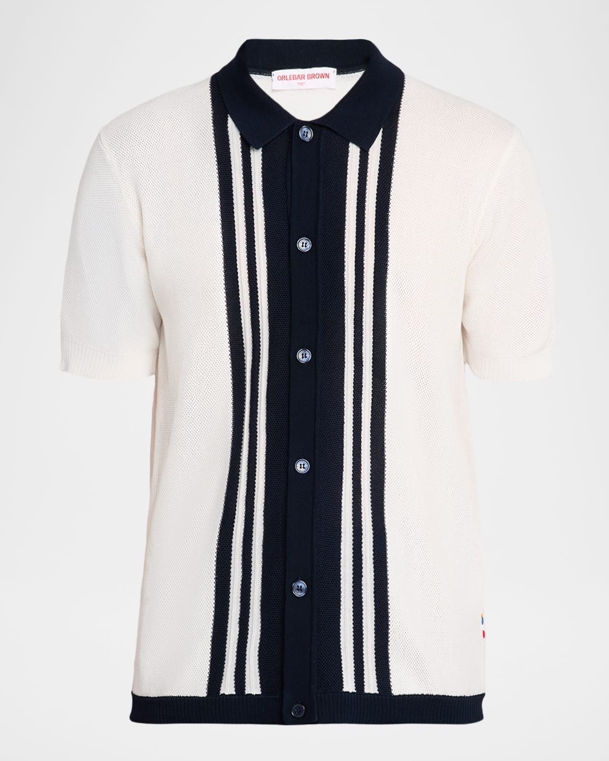 Men's Classic-Fit Pique Knit Short-Sleeve Shirt