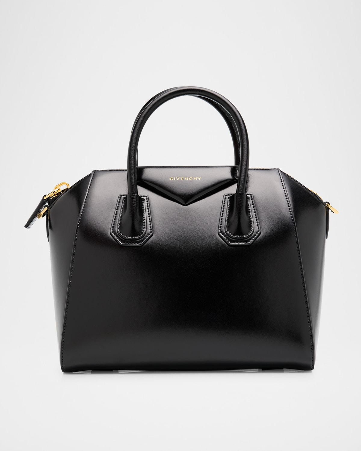 Givenchy Antigona Small Top-handle Bag In Box Leather In Black