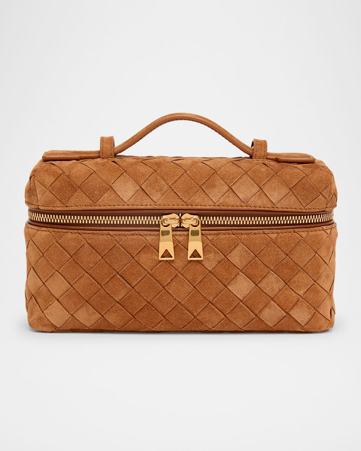 Bottega Veneta Bang Bang Vanity Intrecciato Suede Crossbody Bag