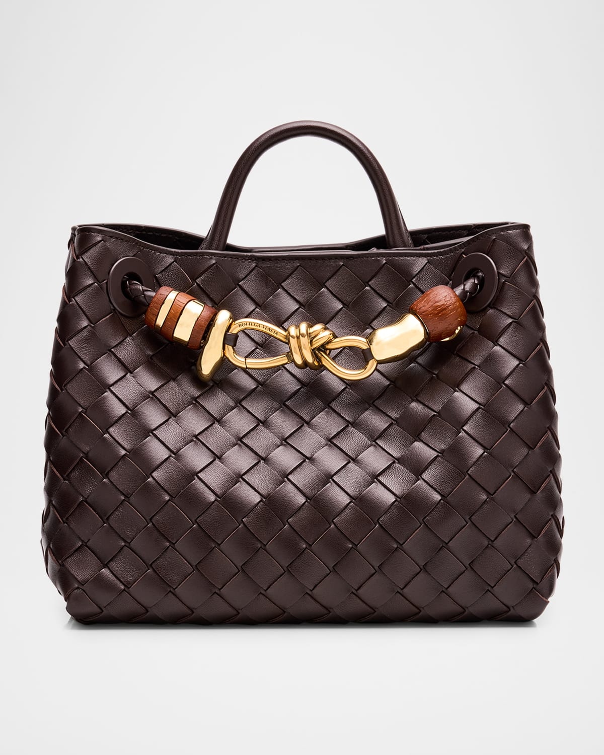 Andiamo Small Leather Top-handle Bag
