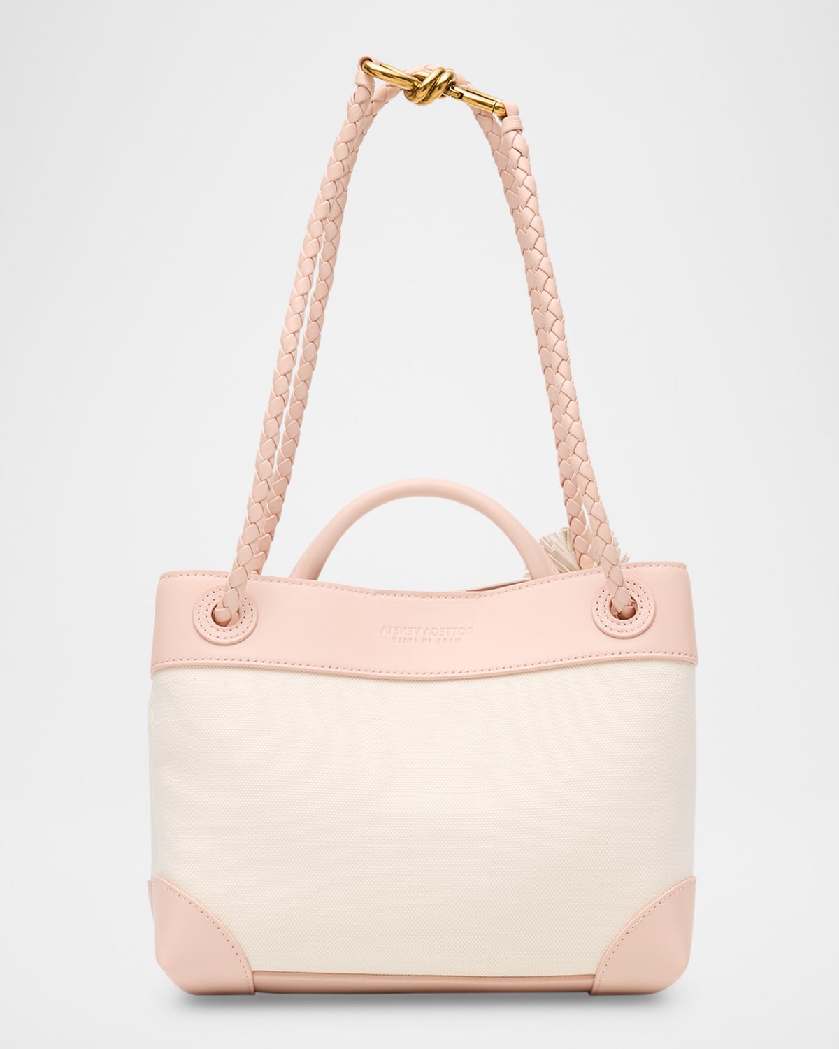 Bottega Veneta Andiamo Canvas And Nappa Small Top-handle Bag
