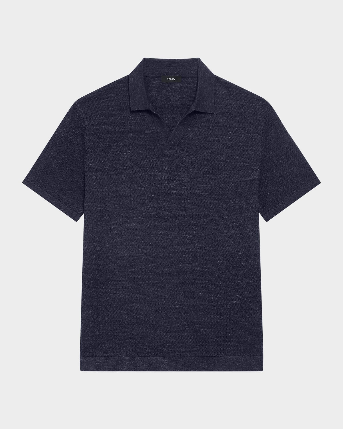 Men's Brenan Knit Short-Sleeve Johnny Collar Polo Sweater