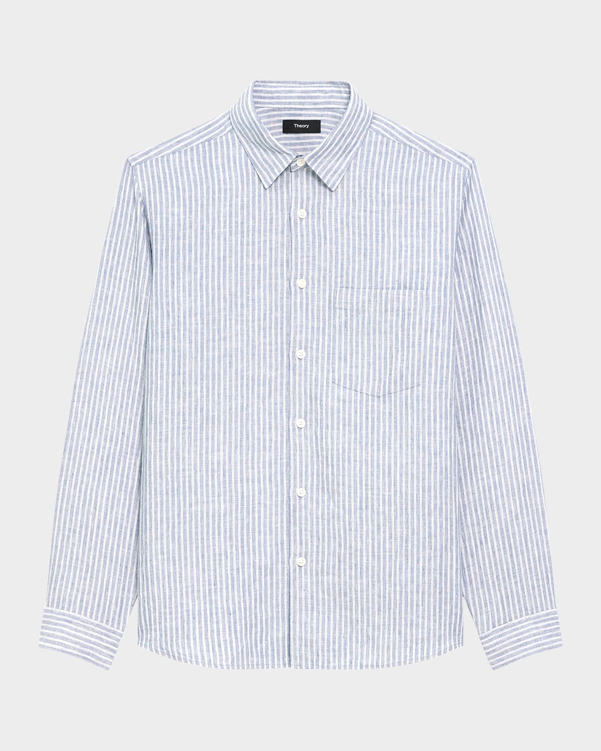 Theory Men's Irving Summer Stripe Pocket Casual Button-down Shirt