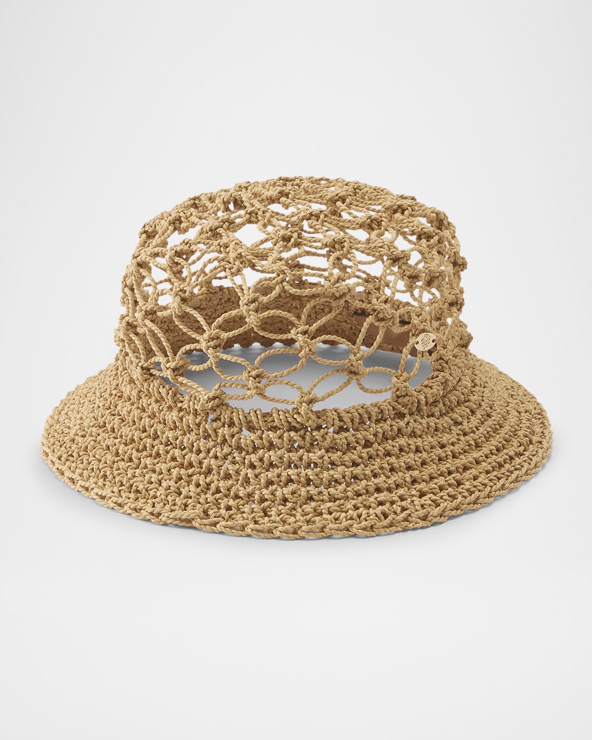 Shop Helen Kaminski Wilder Macrame Bucket Hat
