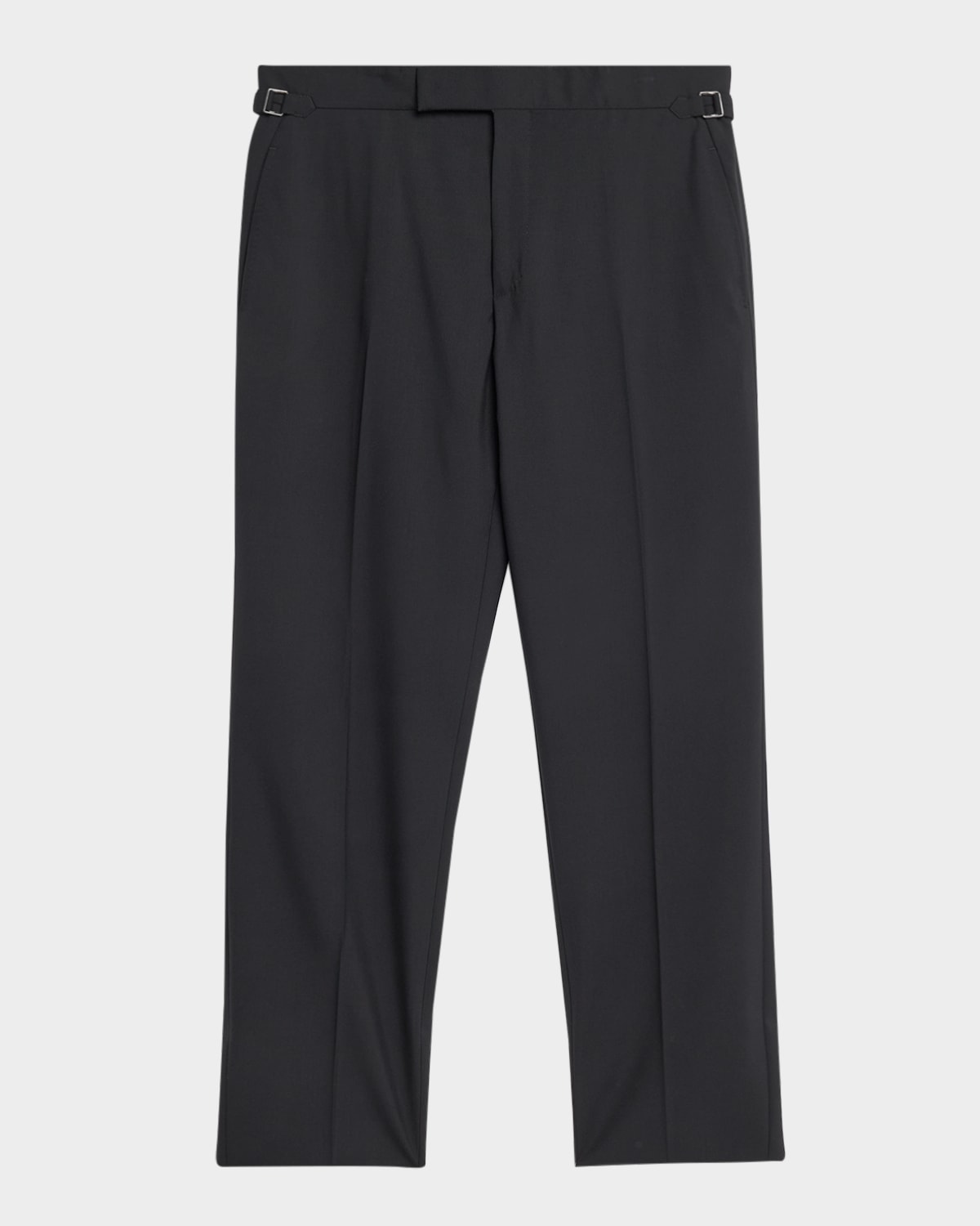 Tom Ford Men's O Connor 120s Wool Flat-front Trousers In Black