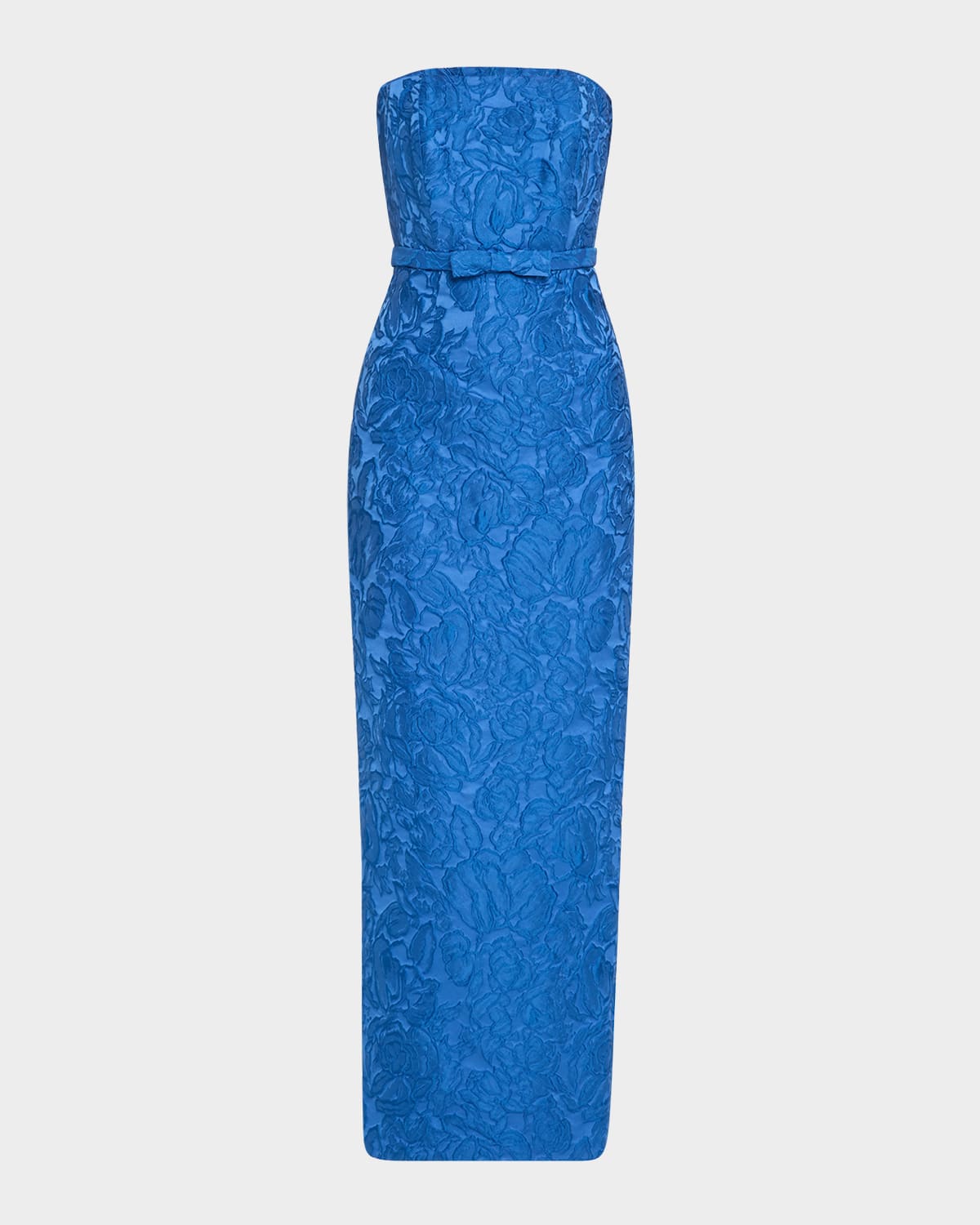 Sachin & Babi Sophia Strapless Floral Jacquard Column Gown