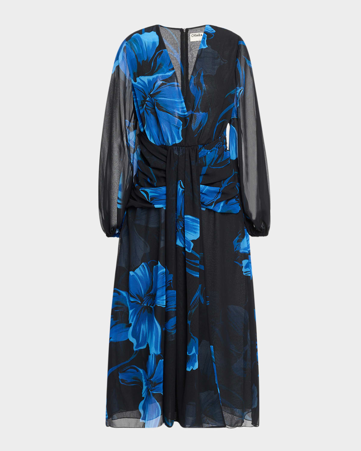 Chiara Boni La Petite Robe Floral-print Georgette Midi Dress