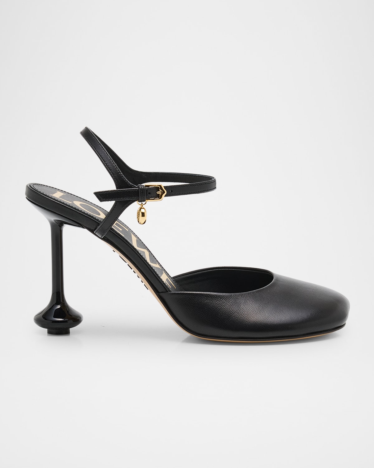 Loewe Toy Leather Ankle-strap Pumps