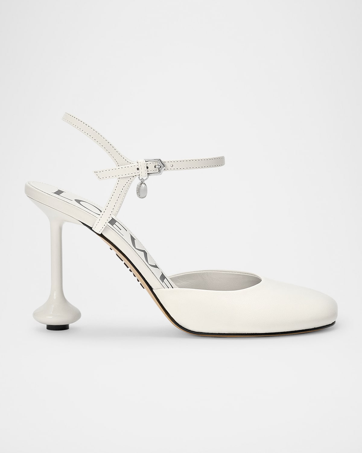 Loewe Toy Leather Ankle-strap Pumps