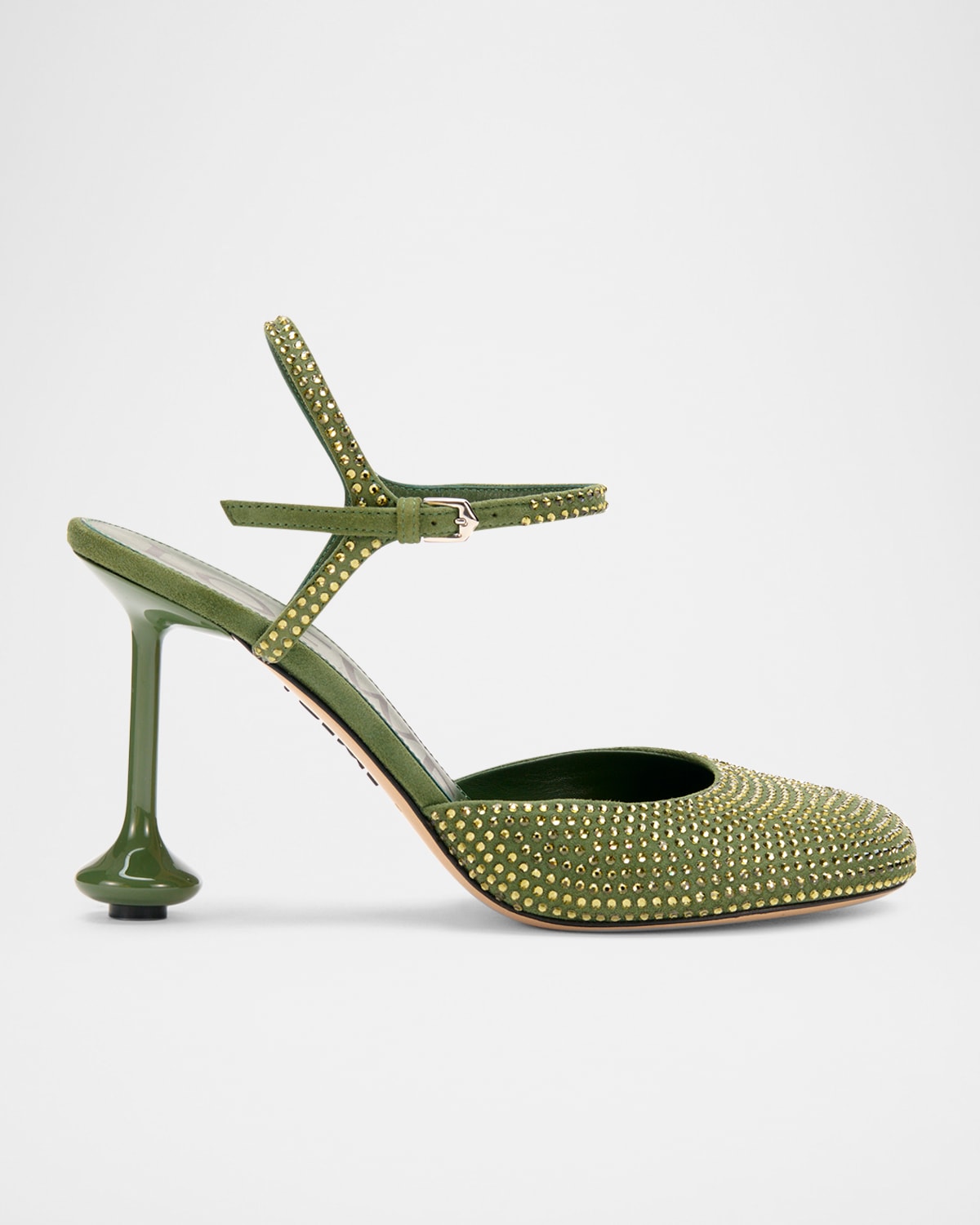 Toy Embellished Suede Ankle-Strap Pumps