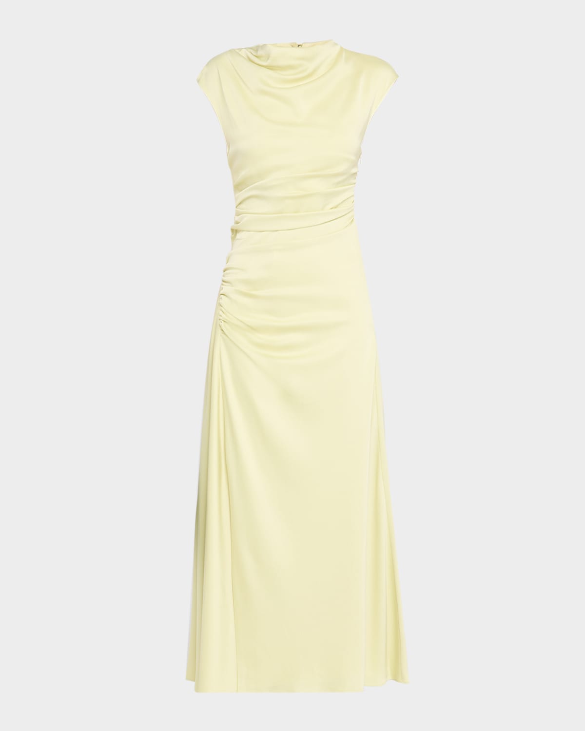 Simkhai Burke Draped Midi Dress In Neutral