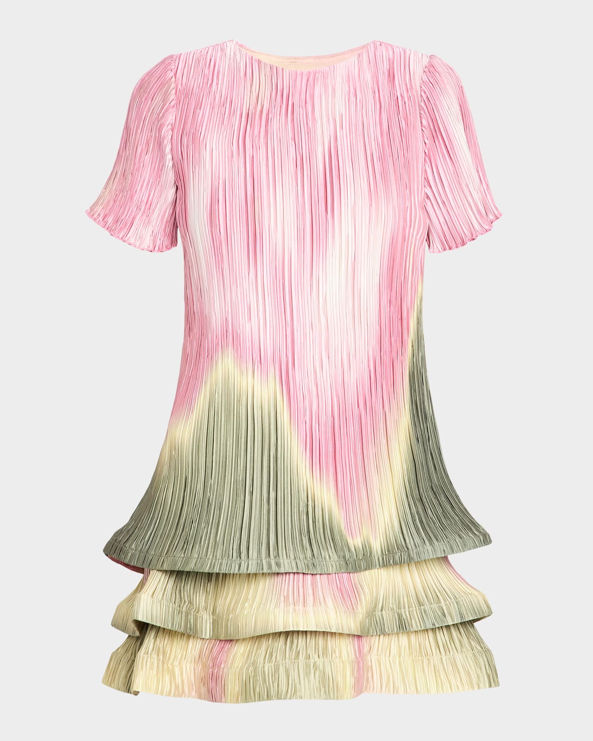 Simkhai Zenon Short-sleeve Mini Dress In Pink