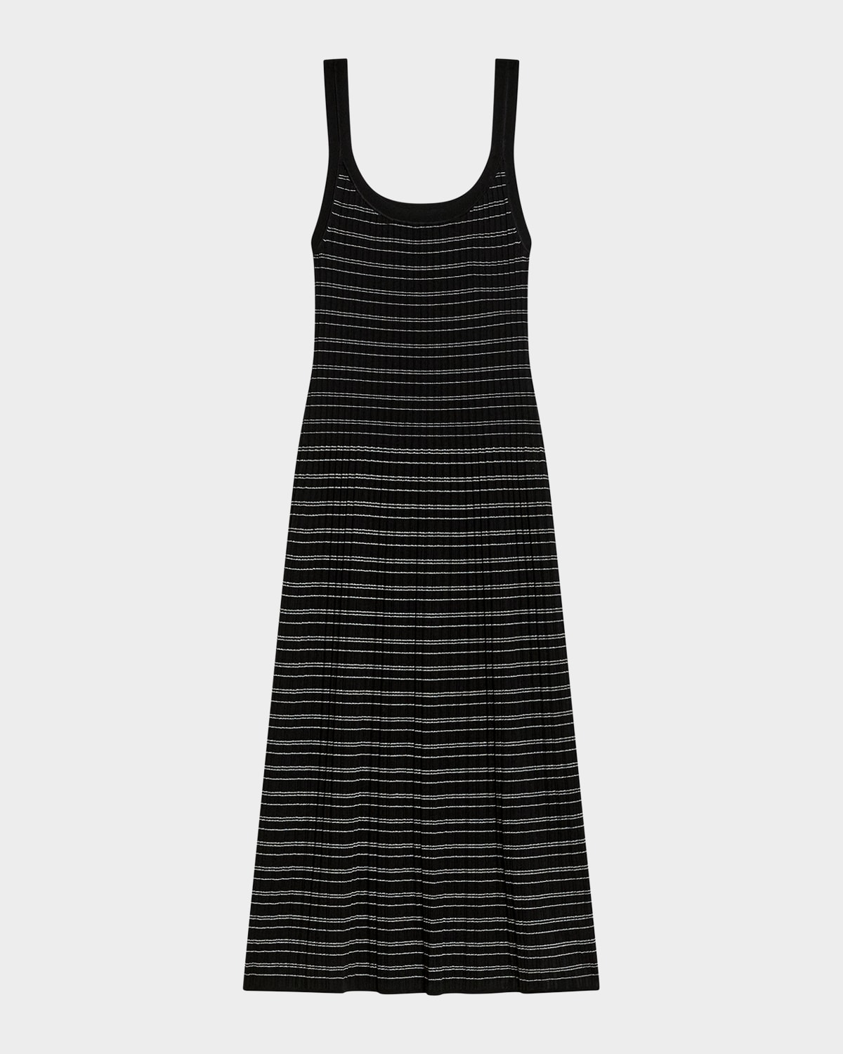 Stripe Knit Midi Dress