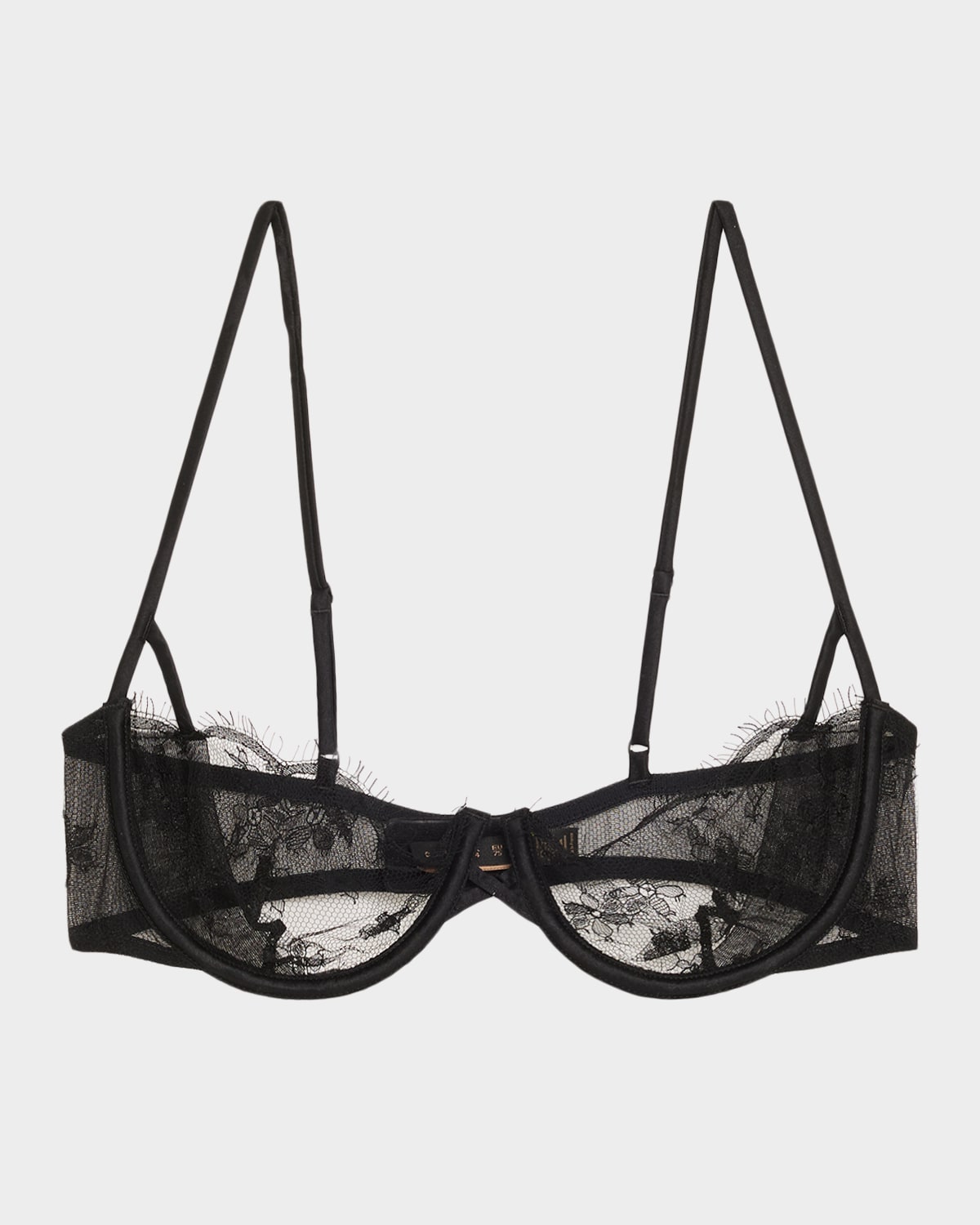 Kiki De Montparnasse All Over Lace Balconette Bra In Black
