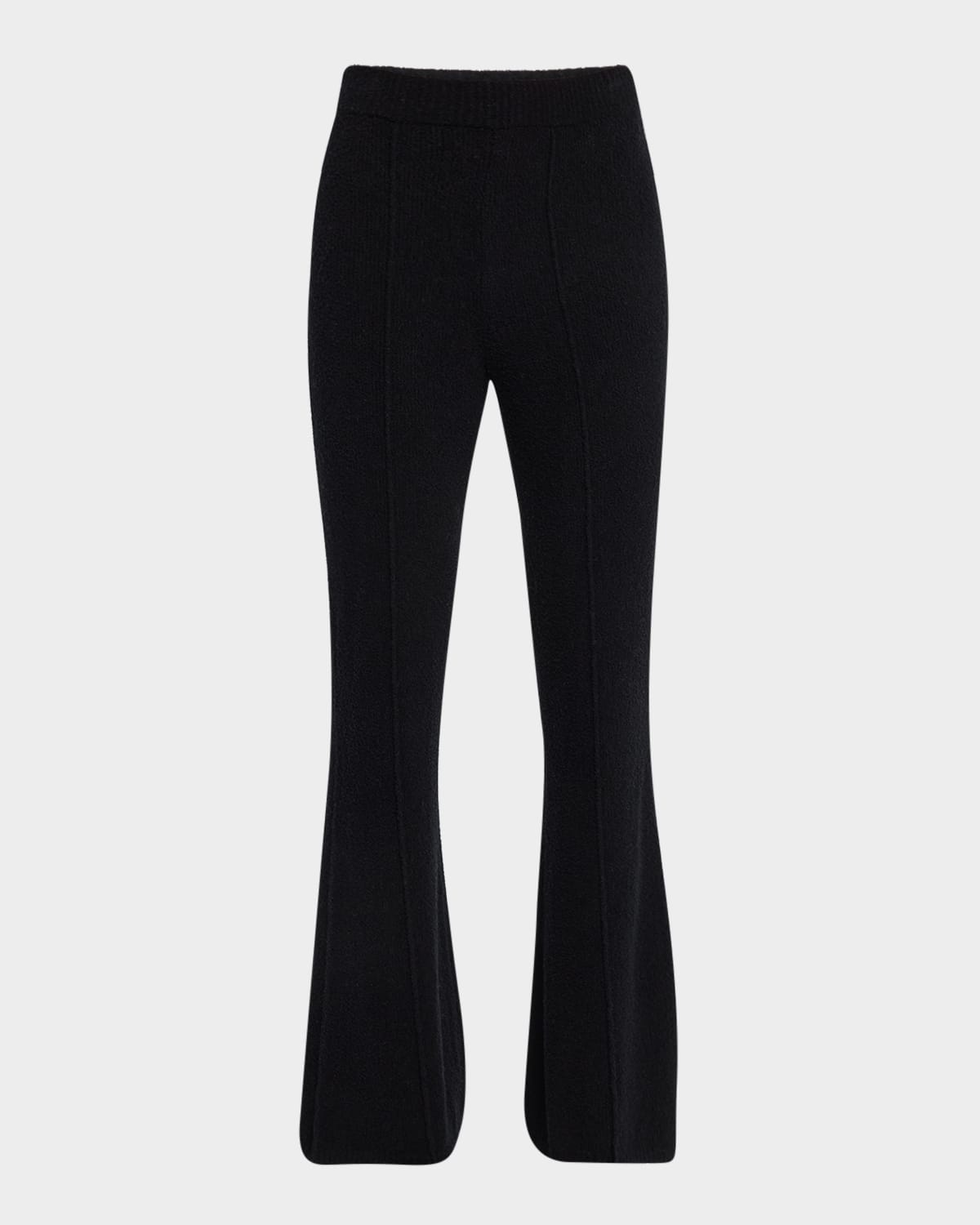Guest In Residence Boucle Flare Pants In Black
