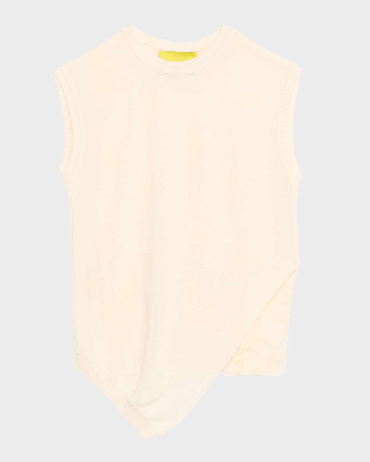 Marques'Almeida Asymmetric Knit Lace Top