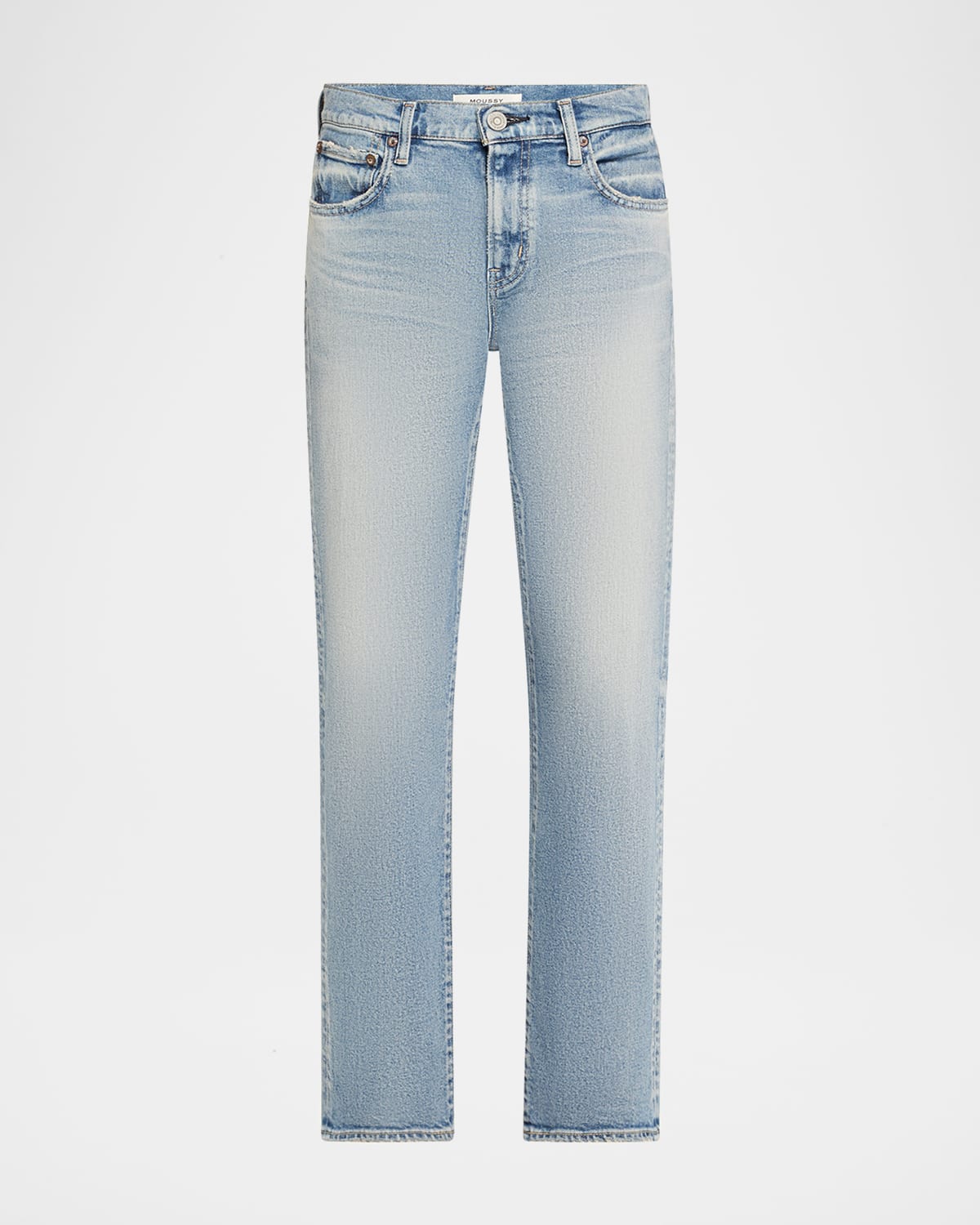 Moussy Vintage Selbyville Slim Straight Jeans In Blue
