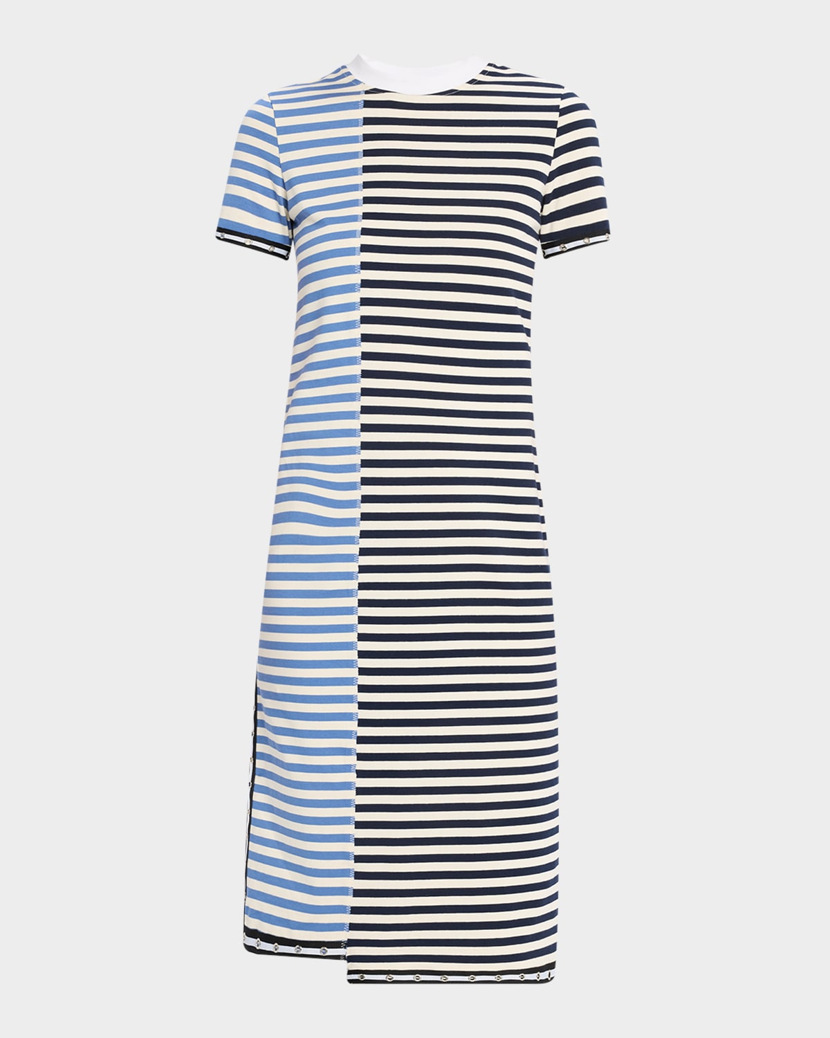 Short-Sleeve Patchwork T-Shirt Dress