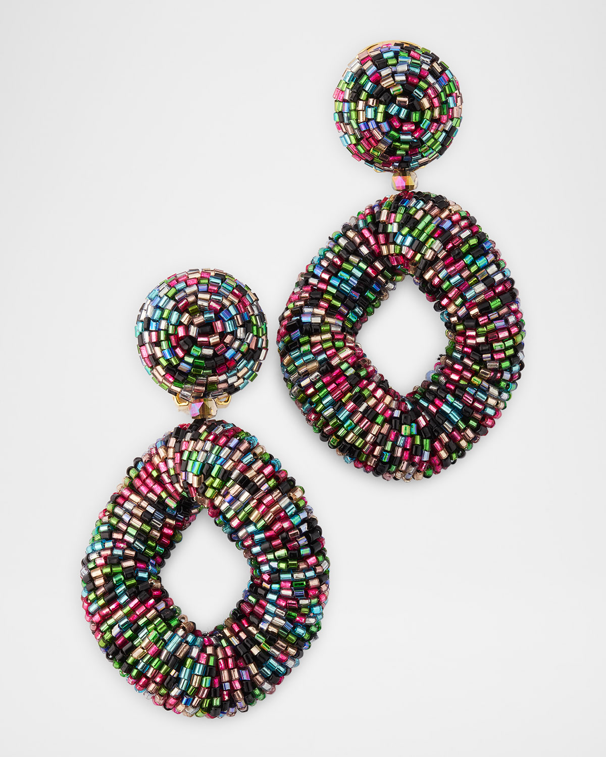 Oscar de la Renta Twisted Drop Earrings