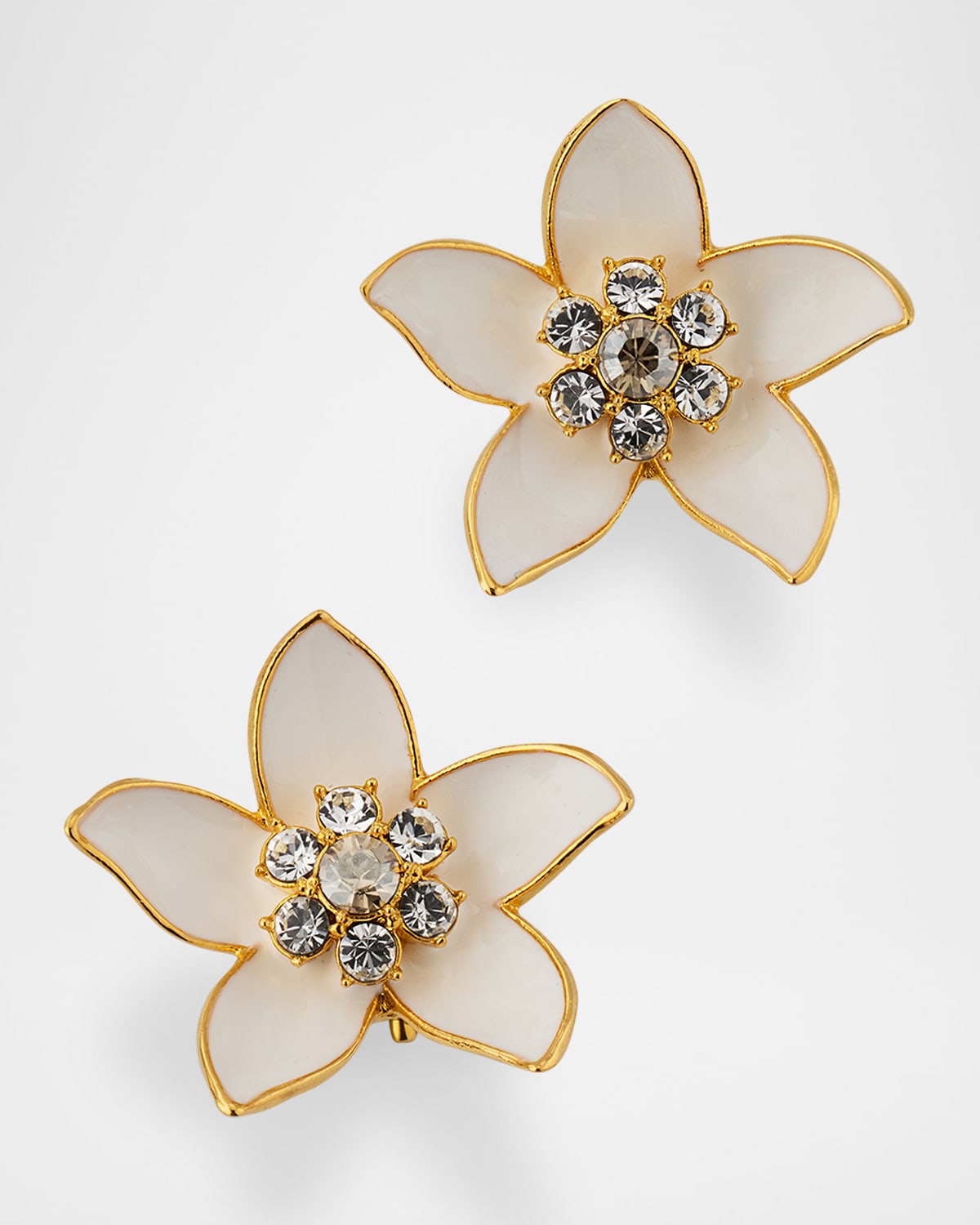 Jasmin Enamel Stud Earrings