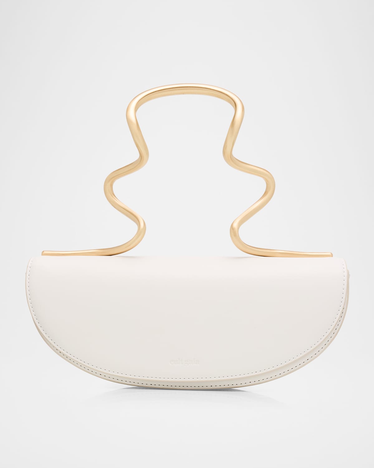 Ilaria Leather Architectural Top-Handle Bag