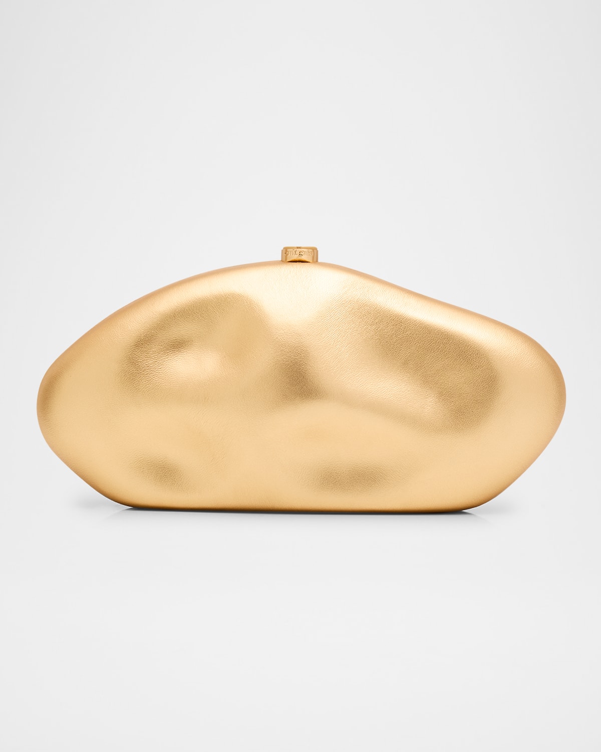 The Caldera Metallic Leather Clutch Bag
