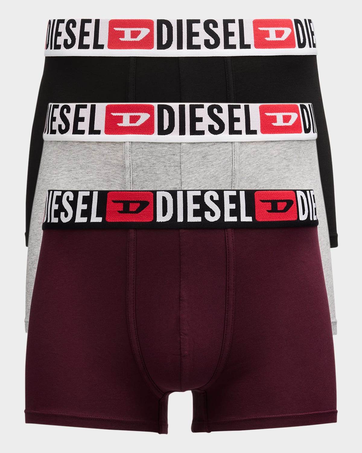 Diesel Men's Damien Multicolor Dcore 3-pack Boxer Briefs In Multi