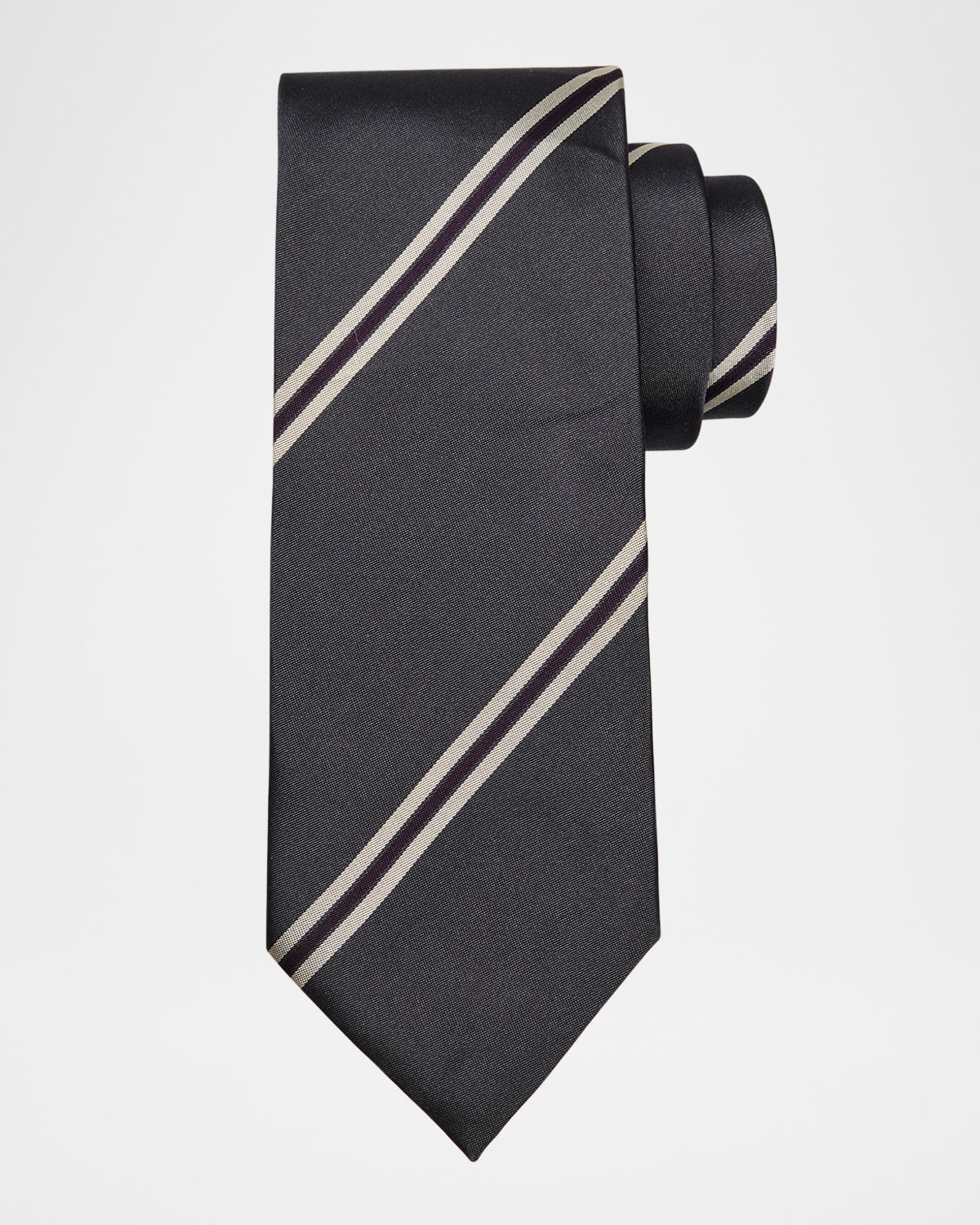 Brunello Cucinelli Men's Striped Neck Tie In Multi