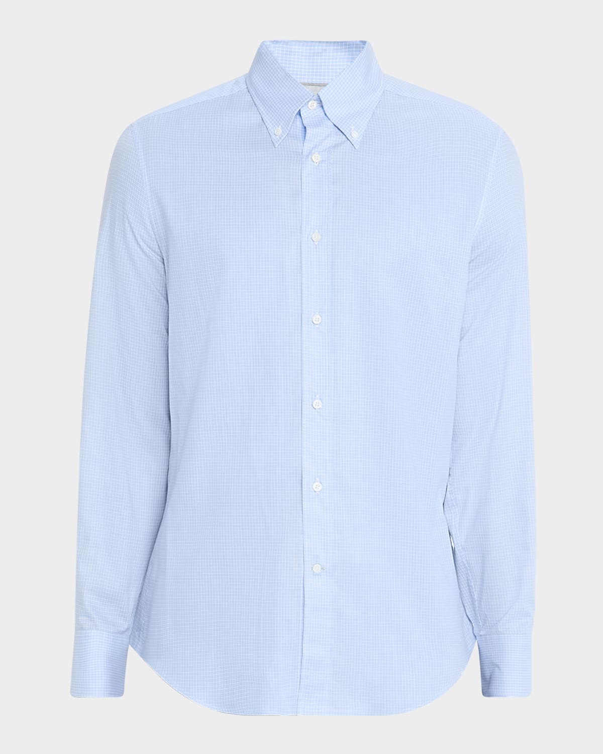 Brunello Cucinelli Button-down Collar Shirt In Blue