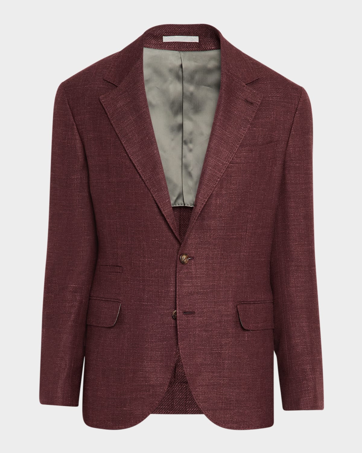 Brunello Cucinelli Men's Wool-blend Traditional Sport Coat In Purple