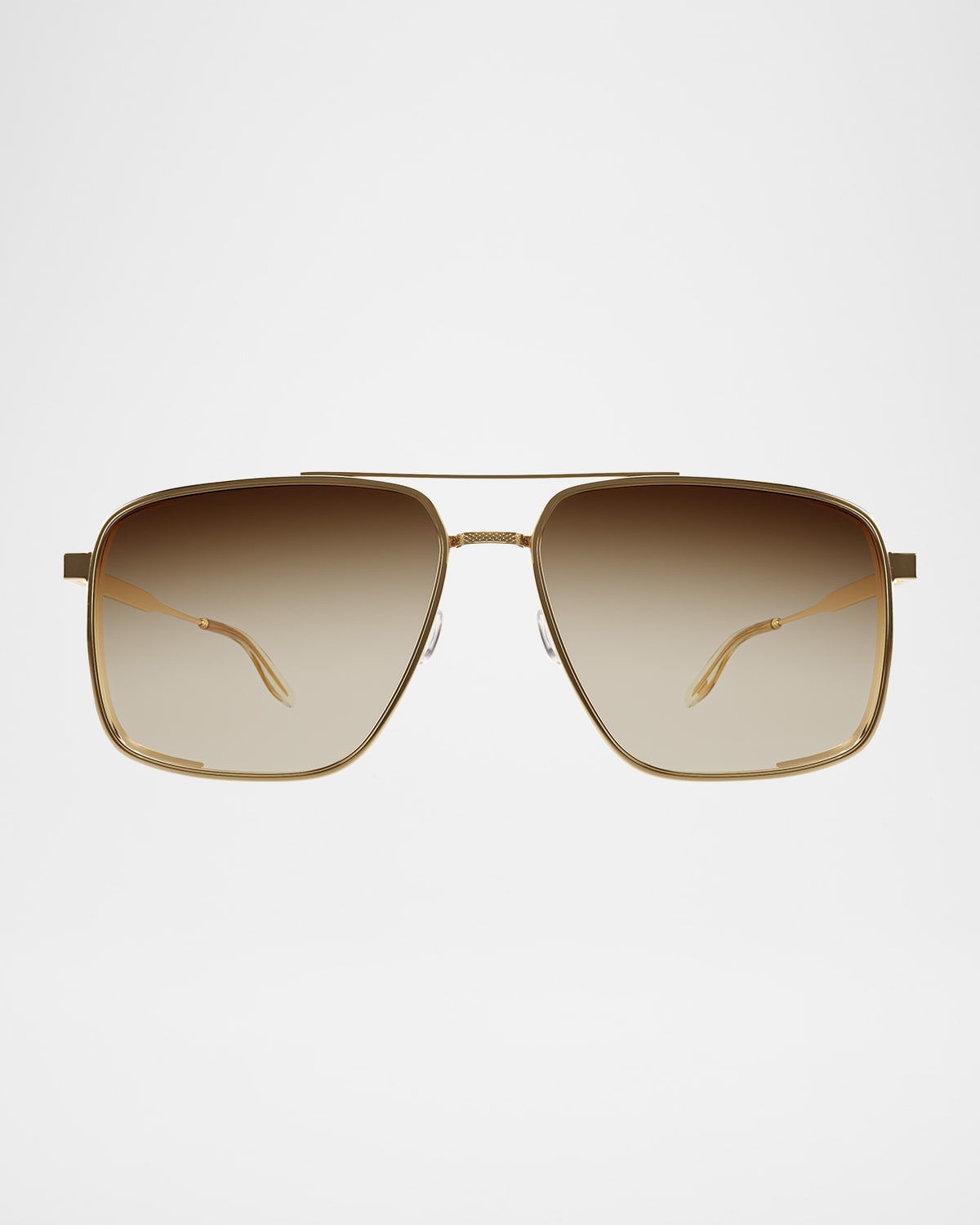 BARTON PERREIRA X 007 MEN'S SCARAMANGA TITANIUM AVIATOR SUNGLASSES 