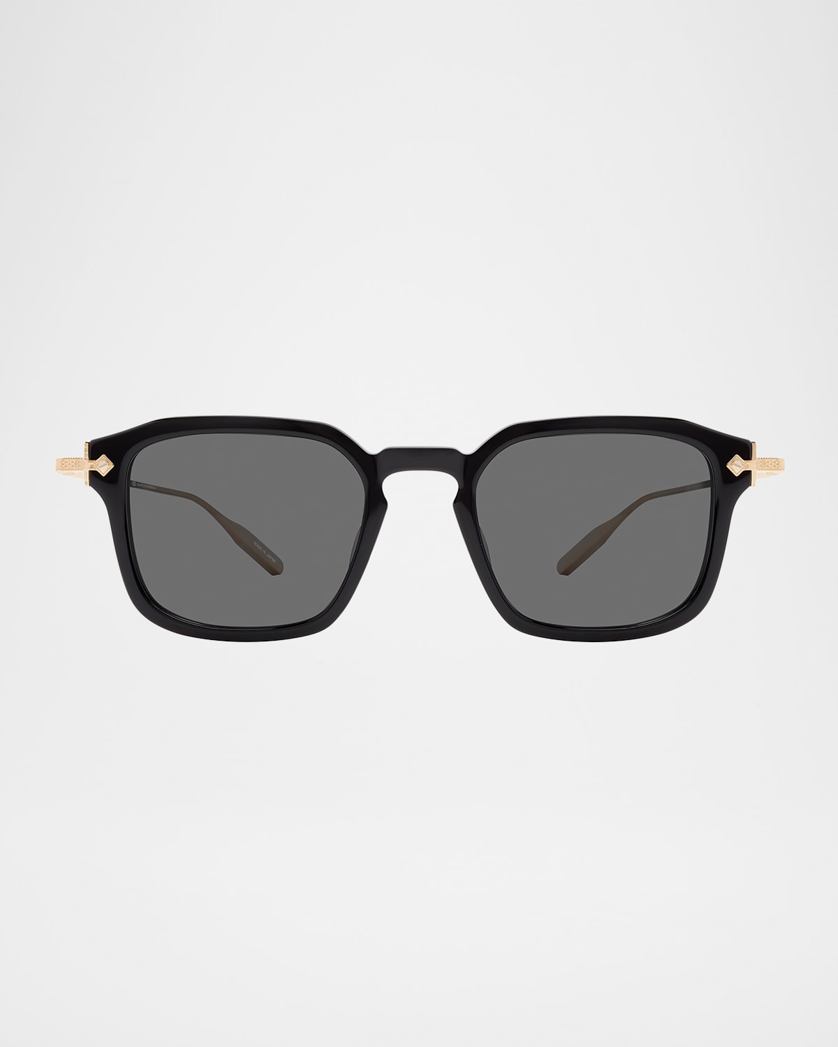 BARTON PERREIRA MEN'S NOLAN ACETATE & TITANIUM RECTANGULAR SUNGLASSES 