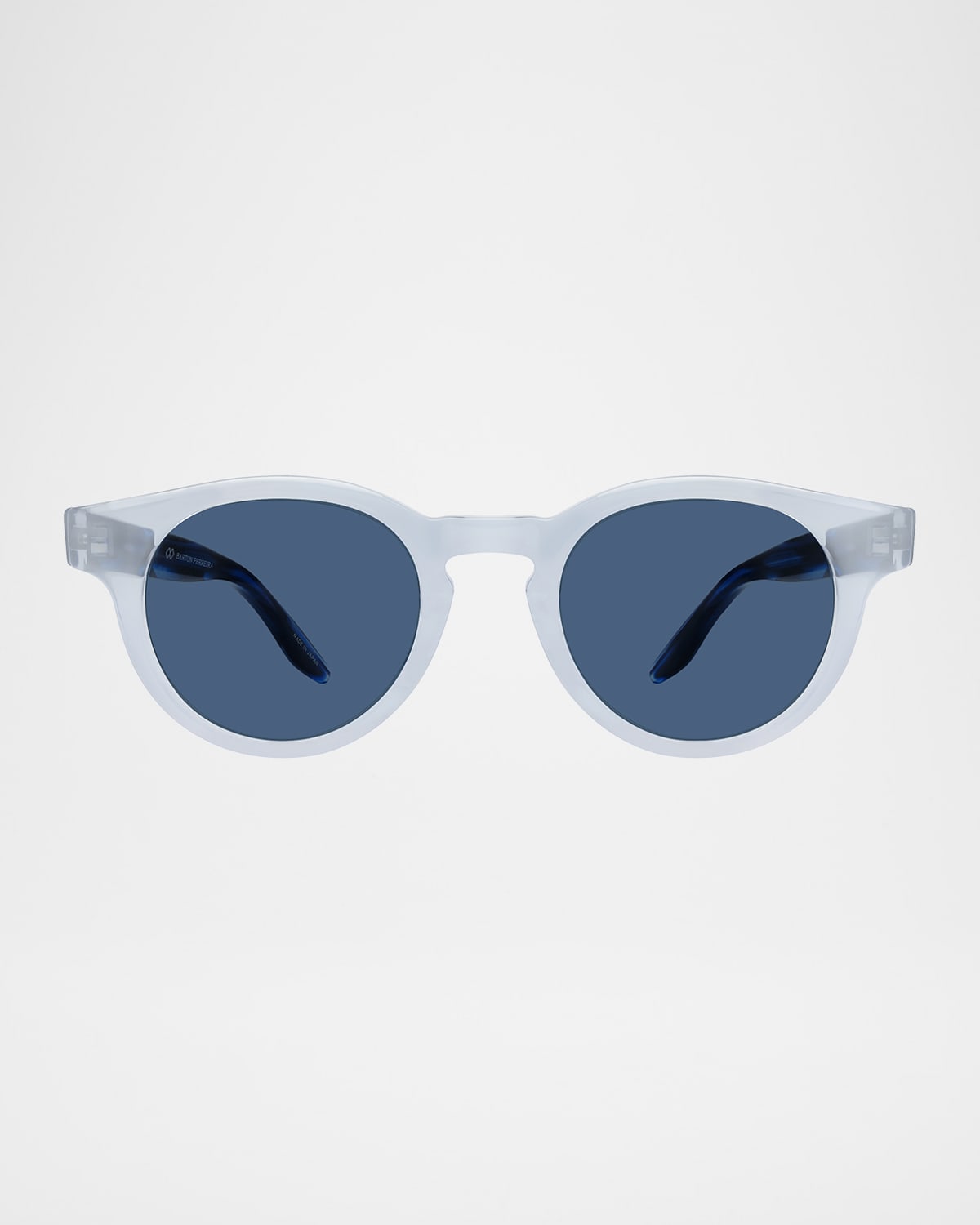 Barton Perreira Men's Oxford Acetate Round Sunglasses