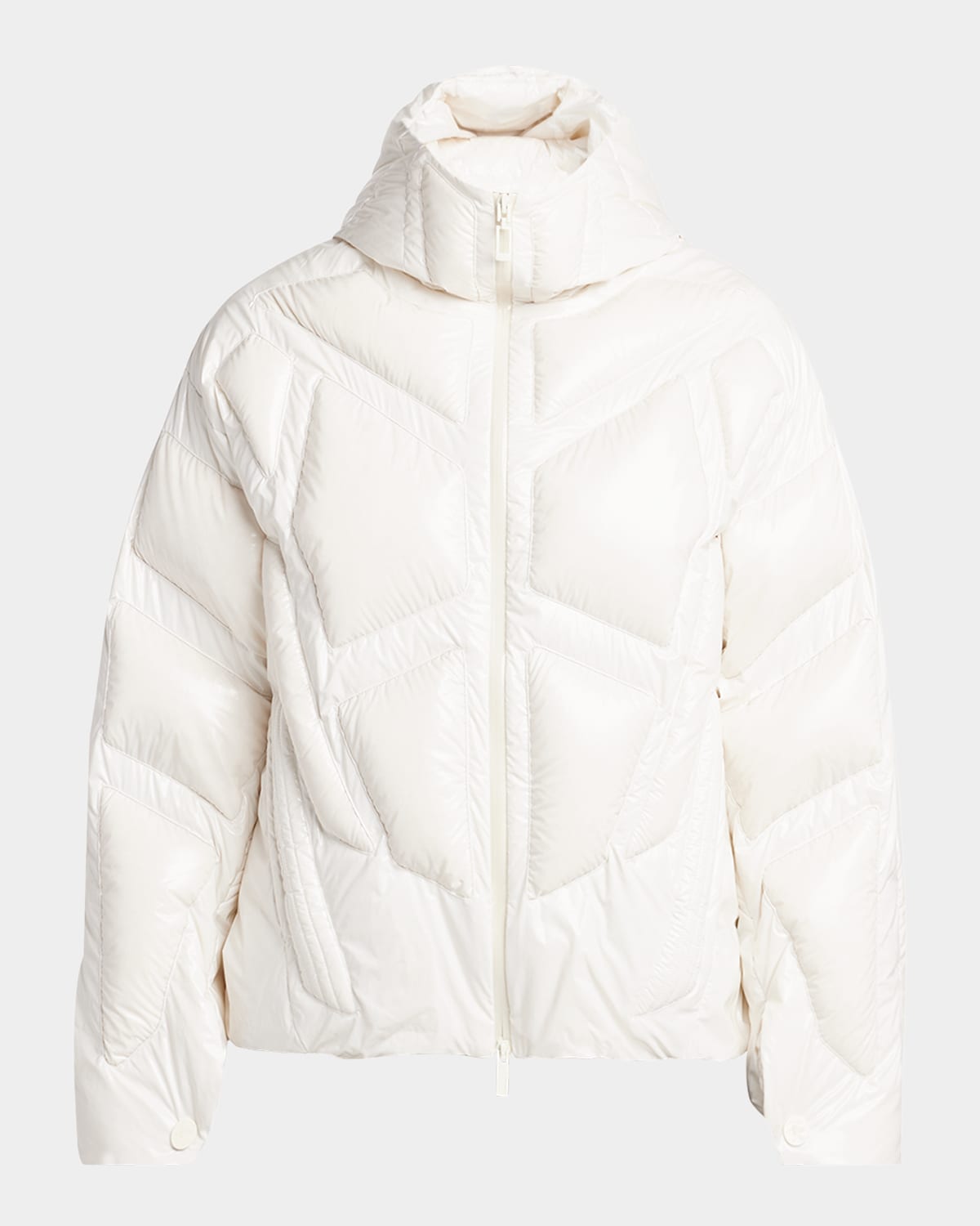 Moncler Genius X A$ap Rocky Men's Bahianinha Hooded Short Down Jacket In White
