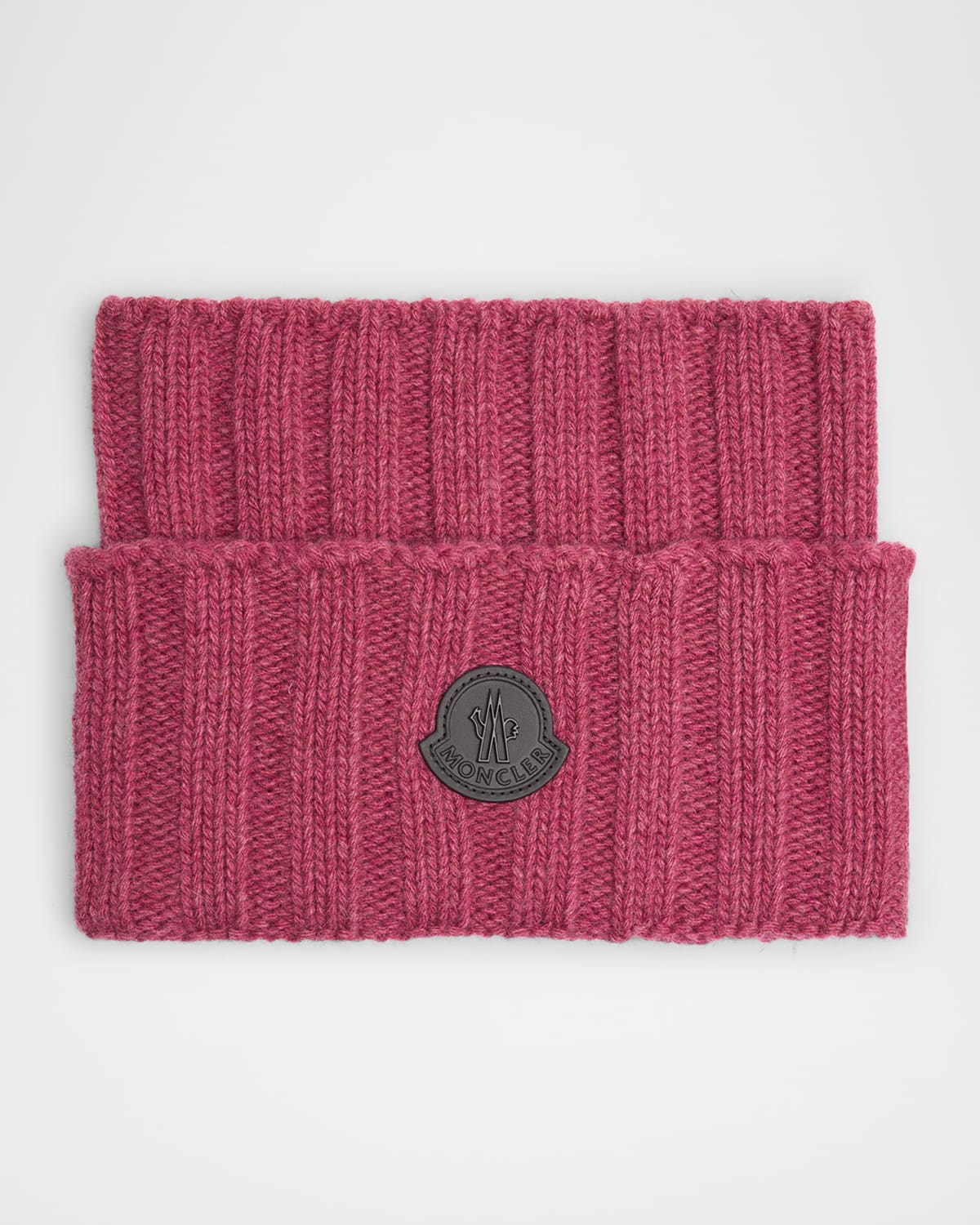 Men's Ribbed Logo Turtleneck Scarf