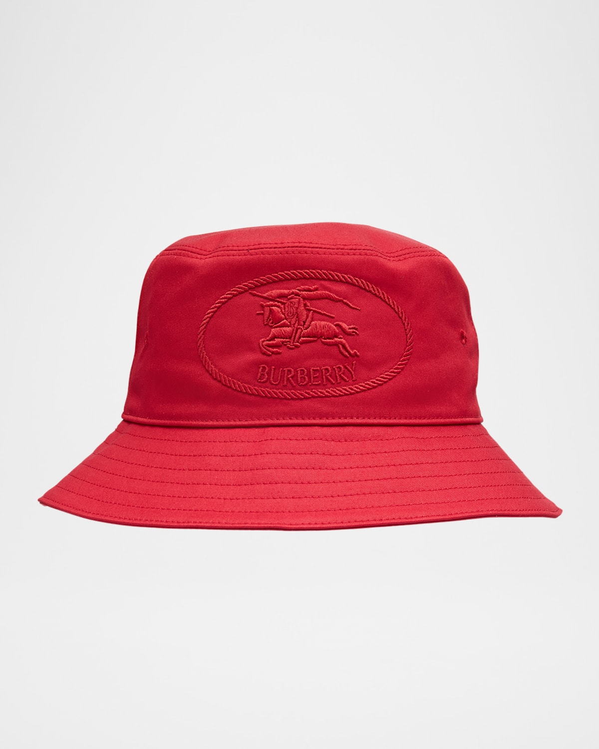 Burberry Men's Ekd Stamp Embroidery Bucket Hat