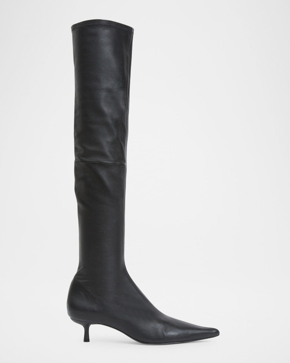 Simkhai Joni Stretch Leather Over-the-knee Boots In Black