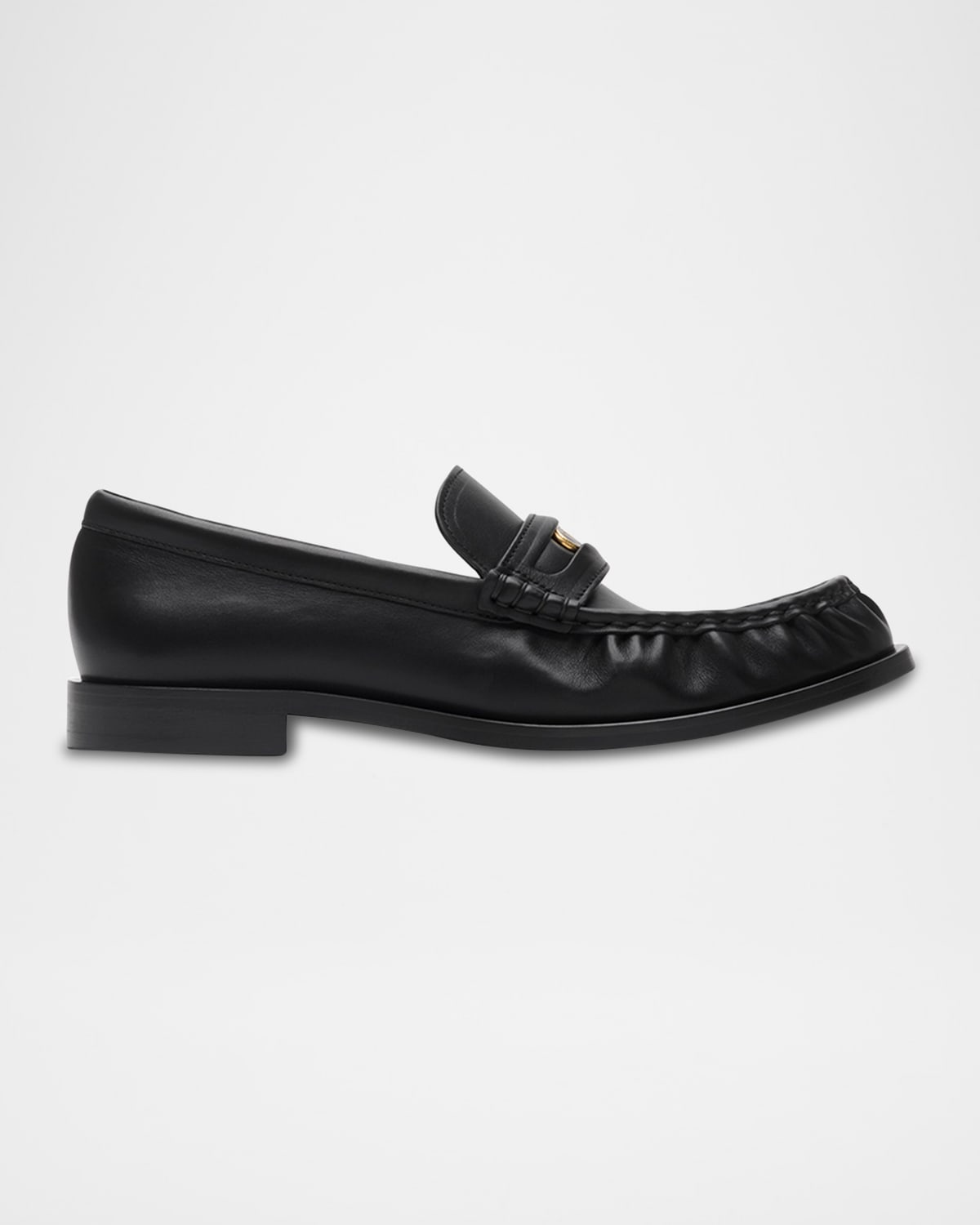 Burberry Cadet Grained Calf Leather Penny Loafers