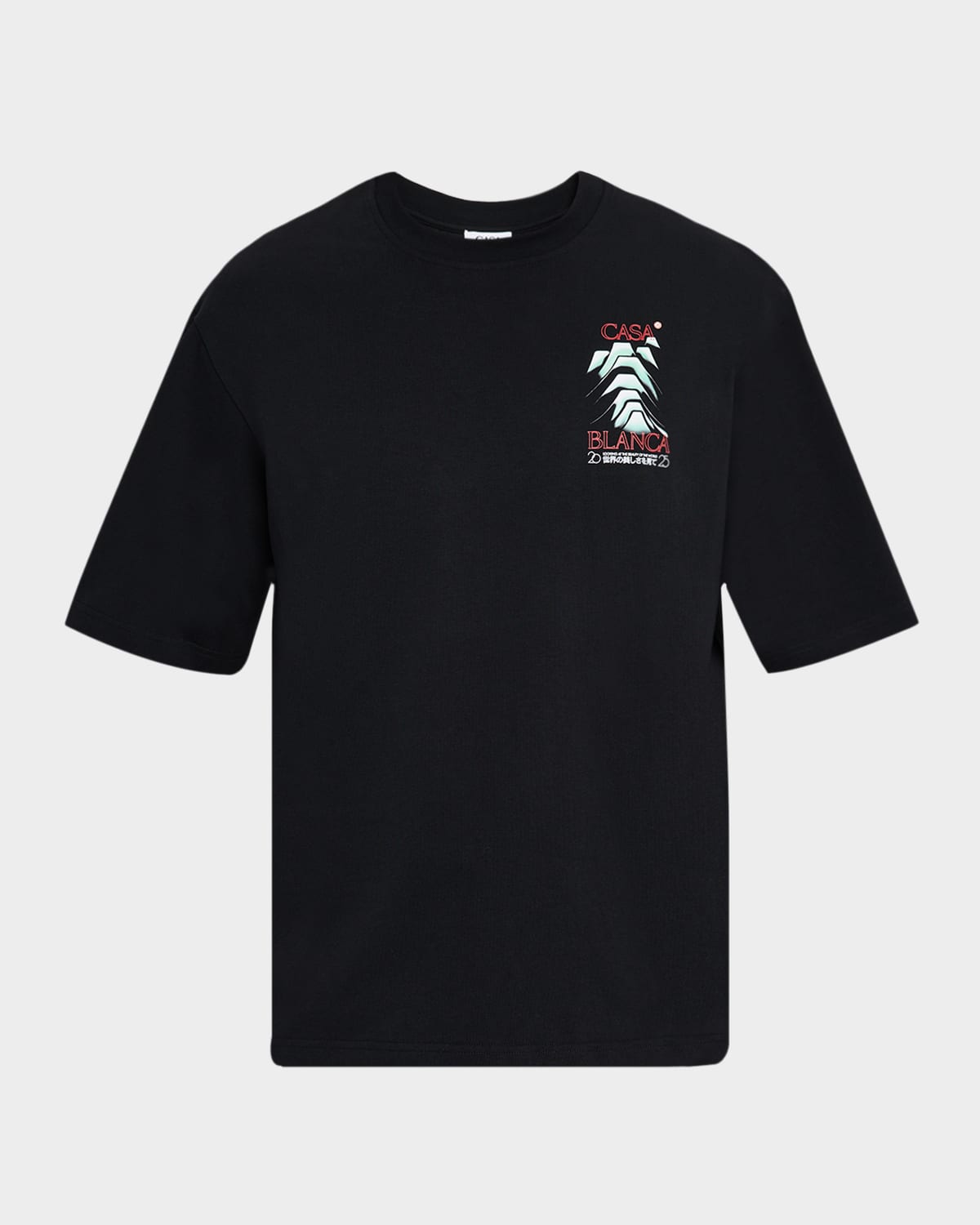 Casablanca Men's Frosty Mountain Logo Graphic T-shirt In Black
