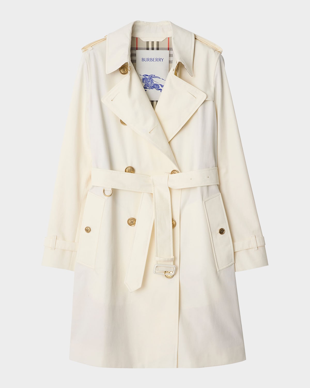 Kensington Belted Double-Breasted Trench Coat