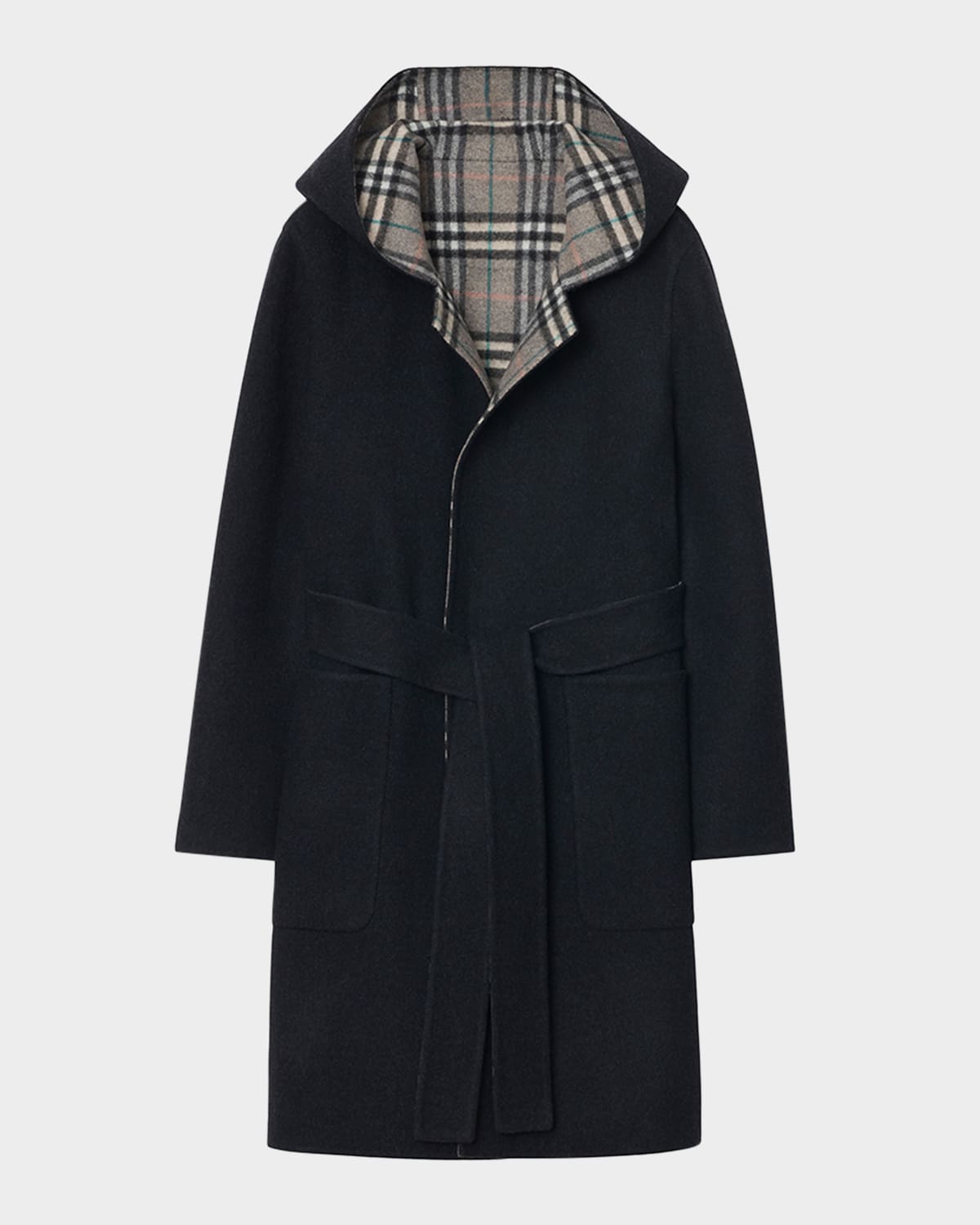 Hampshire Hooded Wool Wrap Coat