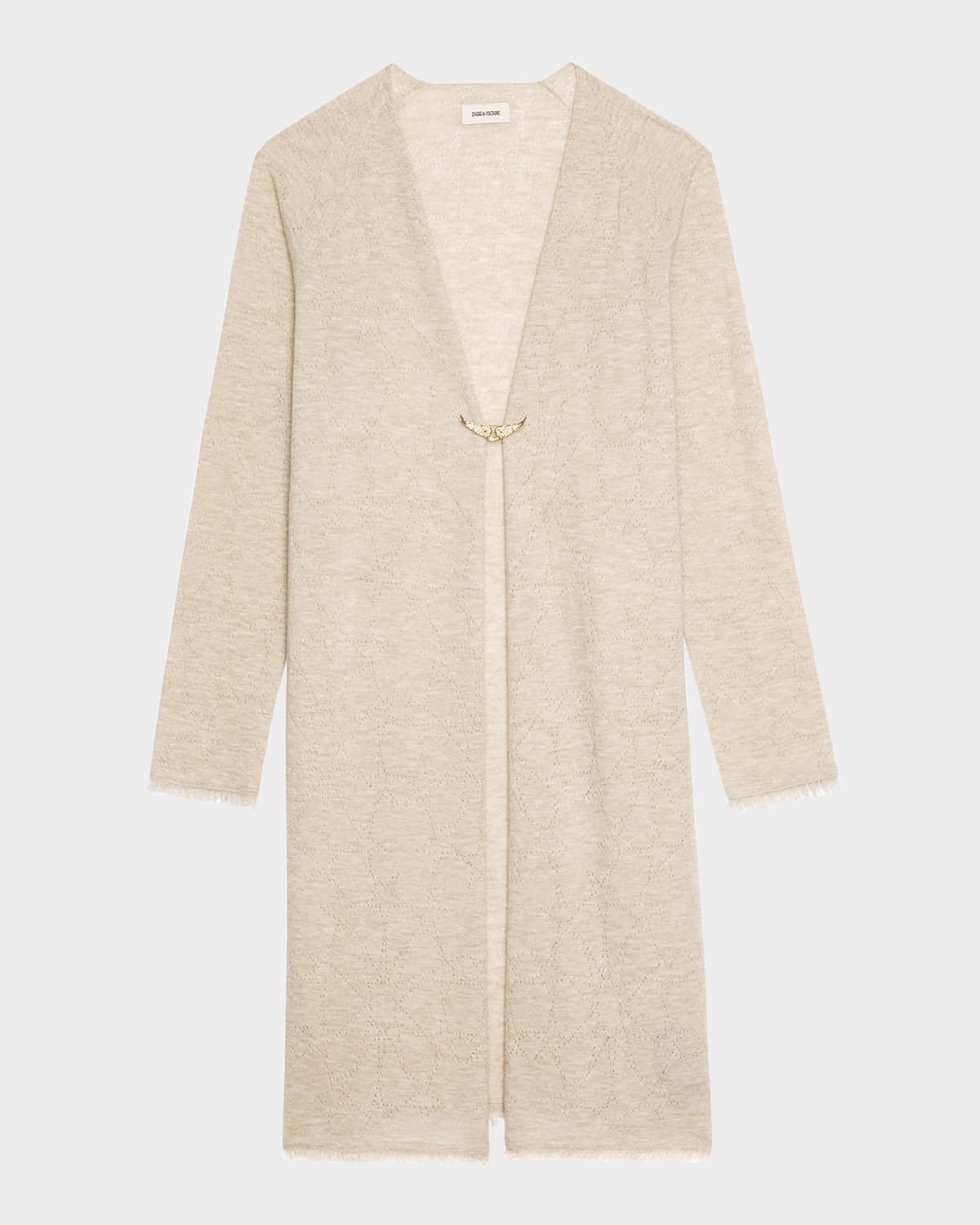 Zadig & Voltaire Daffy Pointelle Stars Cashmere Cardigan
