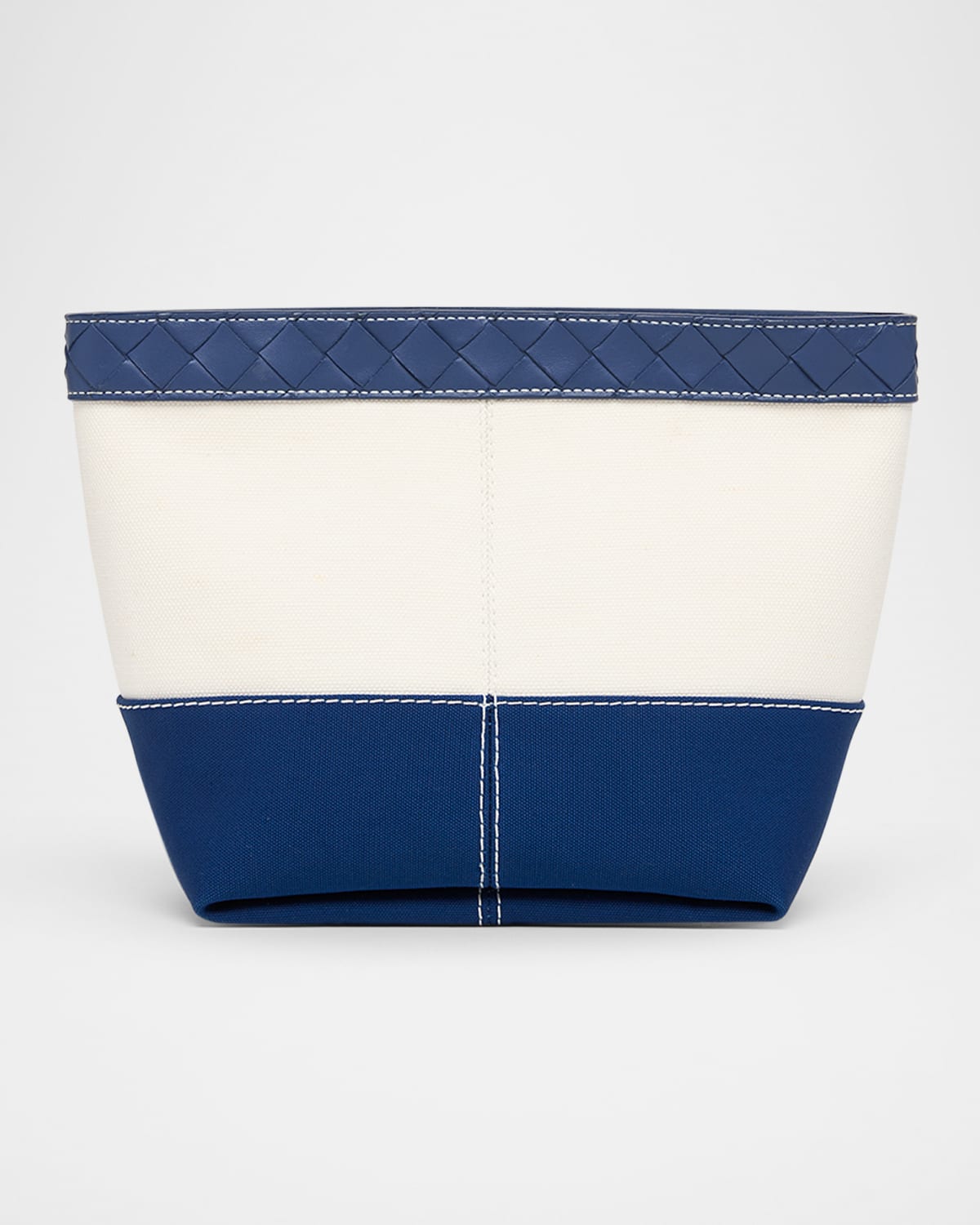 Bottega Veneta Leather-trim Canvas Pouch Bag