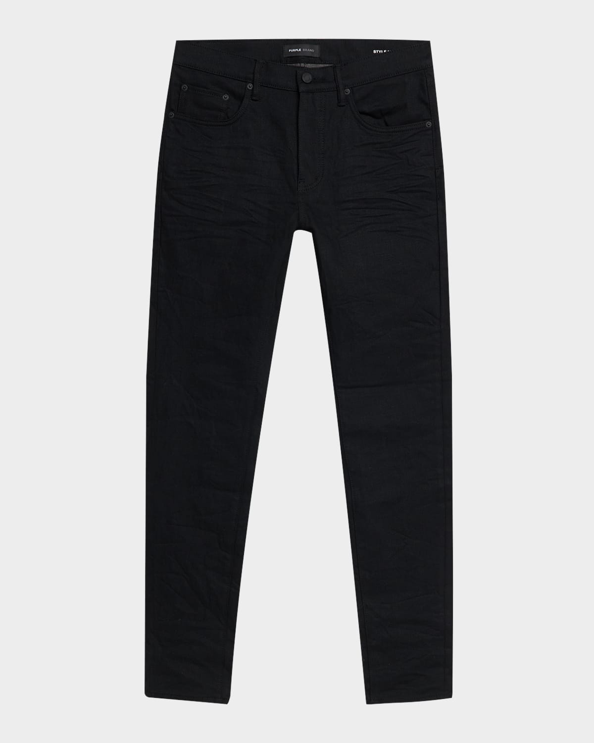 Purple Men's Skinny Jeans In Black
