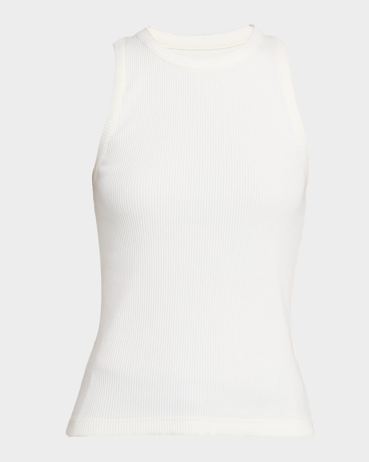 Bottega Veneta Logo Patch Tank Top In White